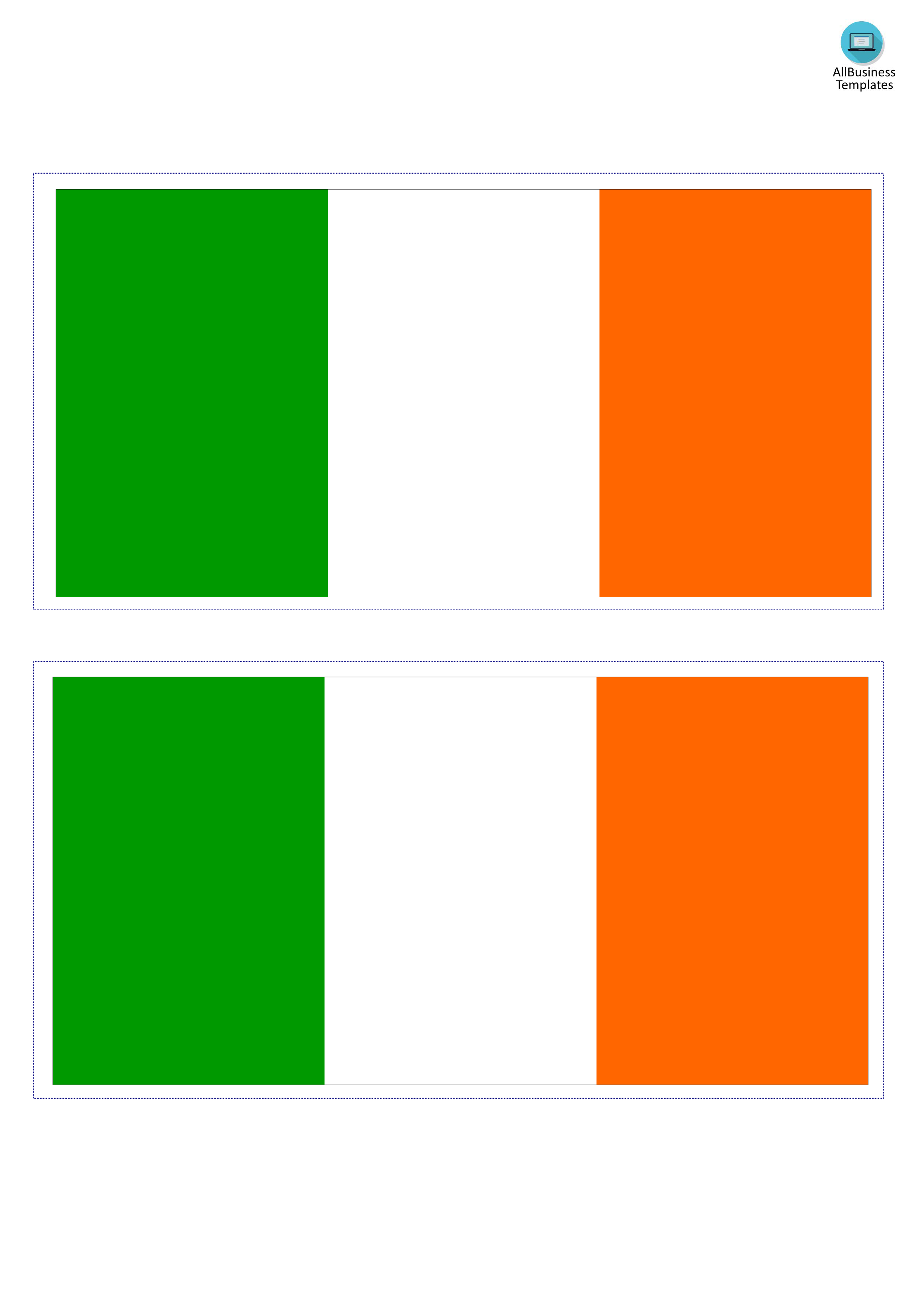 irish flag voorbeeld afbeelding 