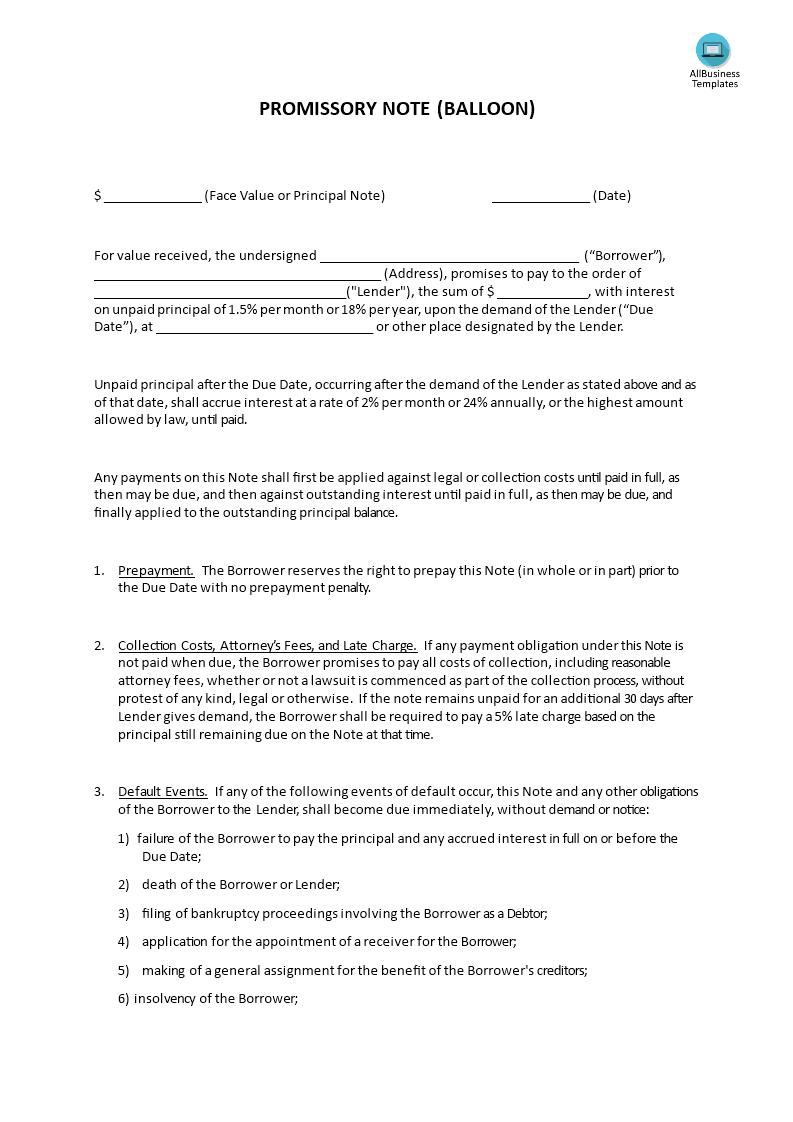 Promissory Note Demand - Premium Schablone For Promissory Note Real Estate Template
