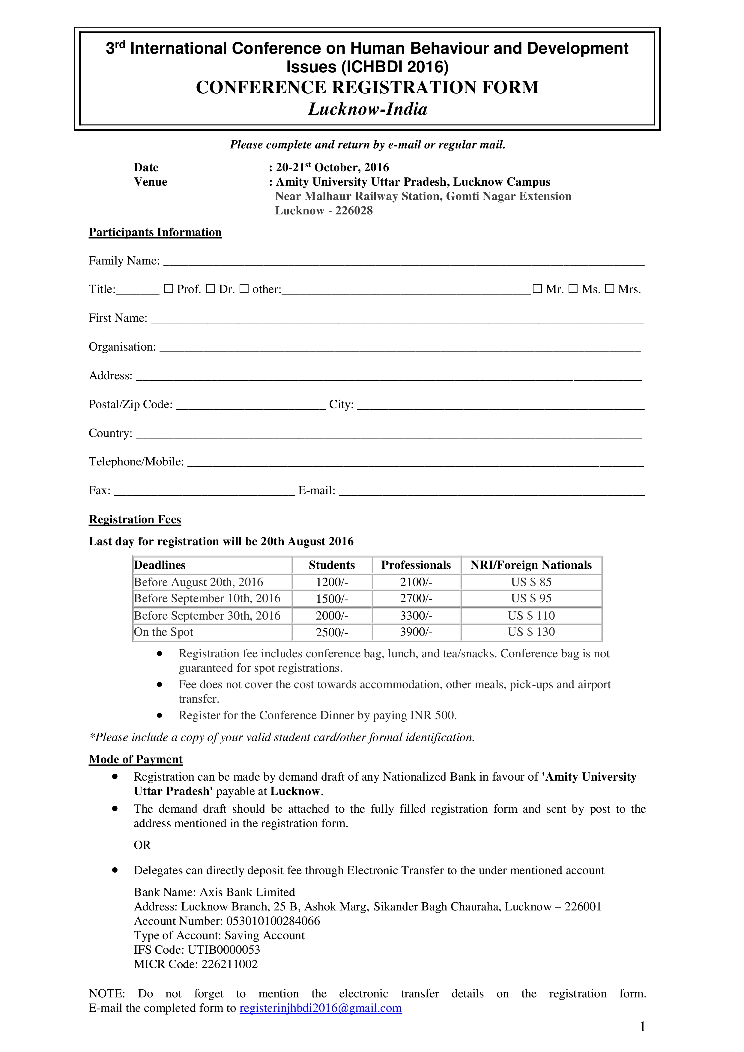 printable conference registration form Hauptschablonenbild