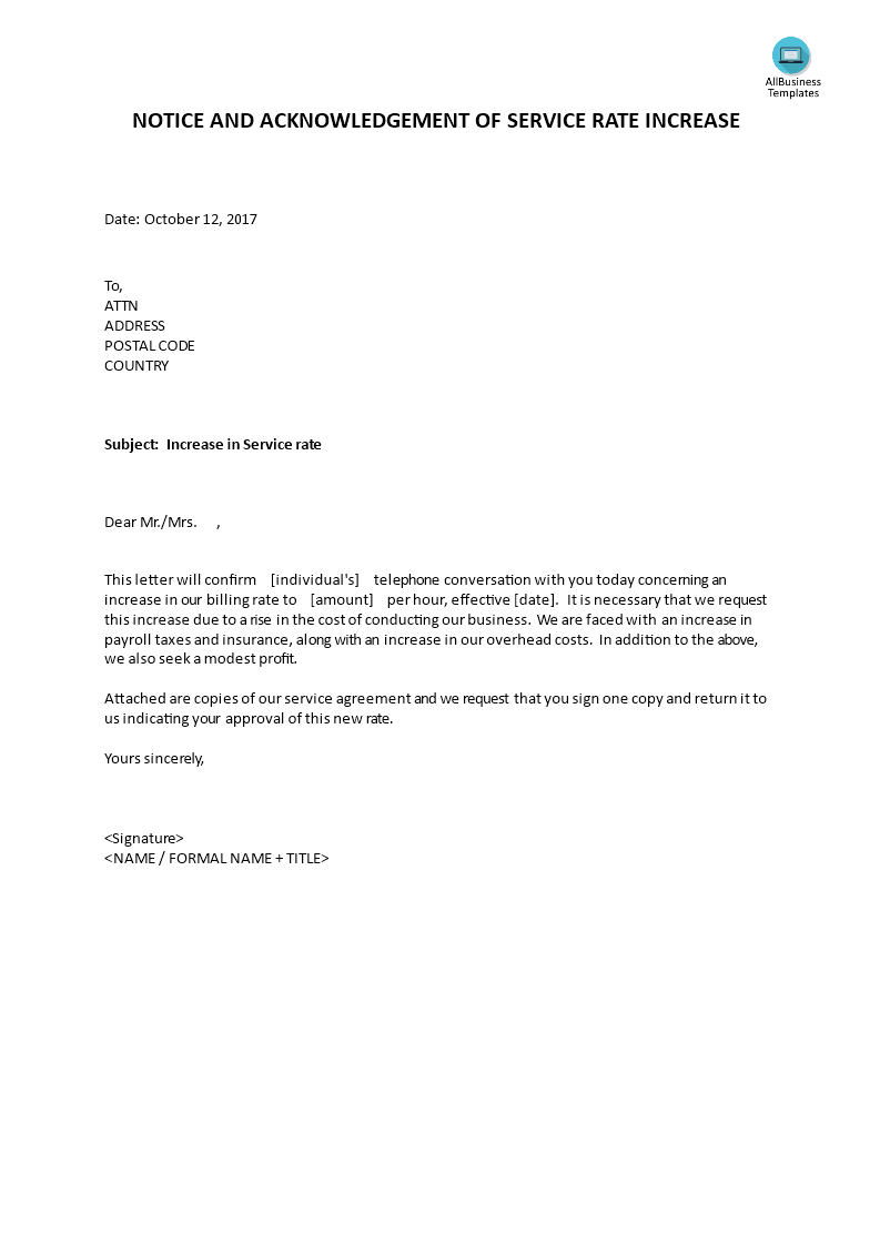 price-increase-letter-template