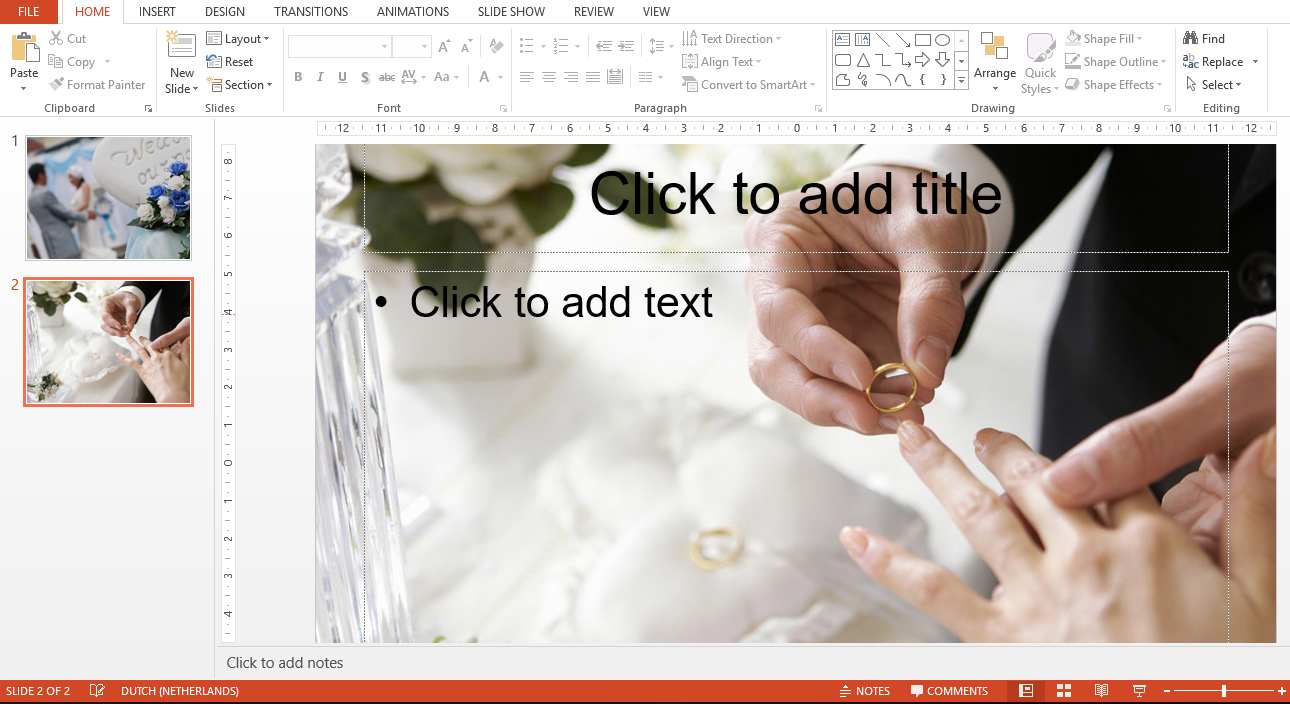 Easy To Edit Wedding PPT 模板