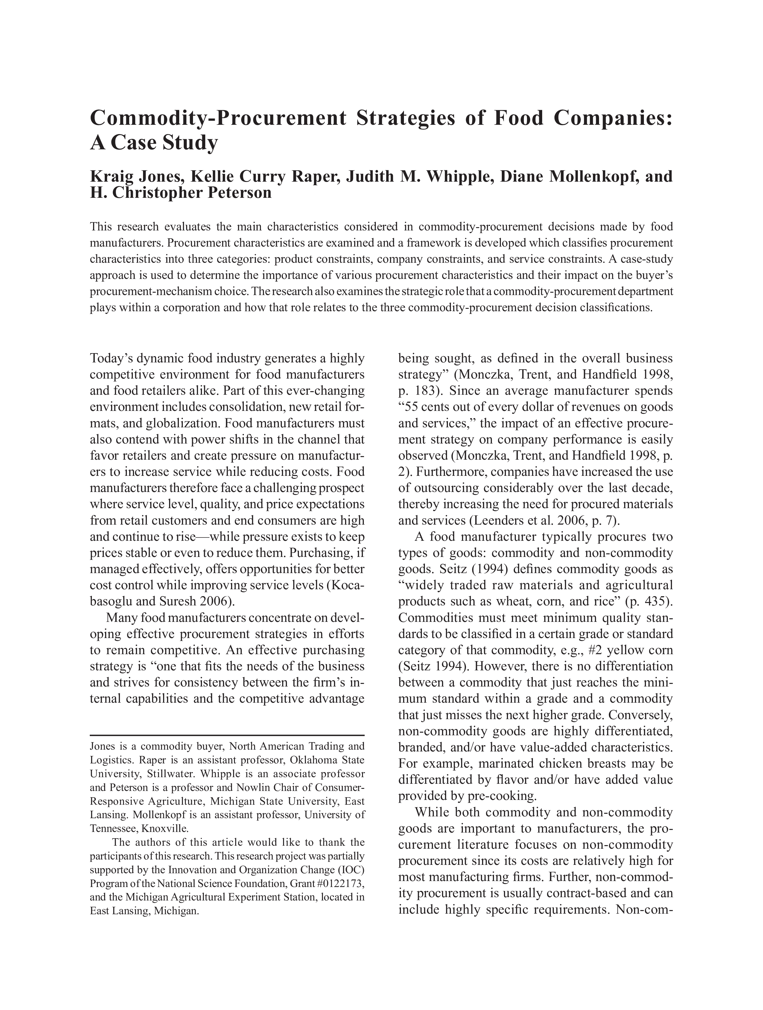 Procurement Commodity Strategy main image