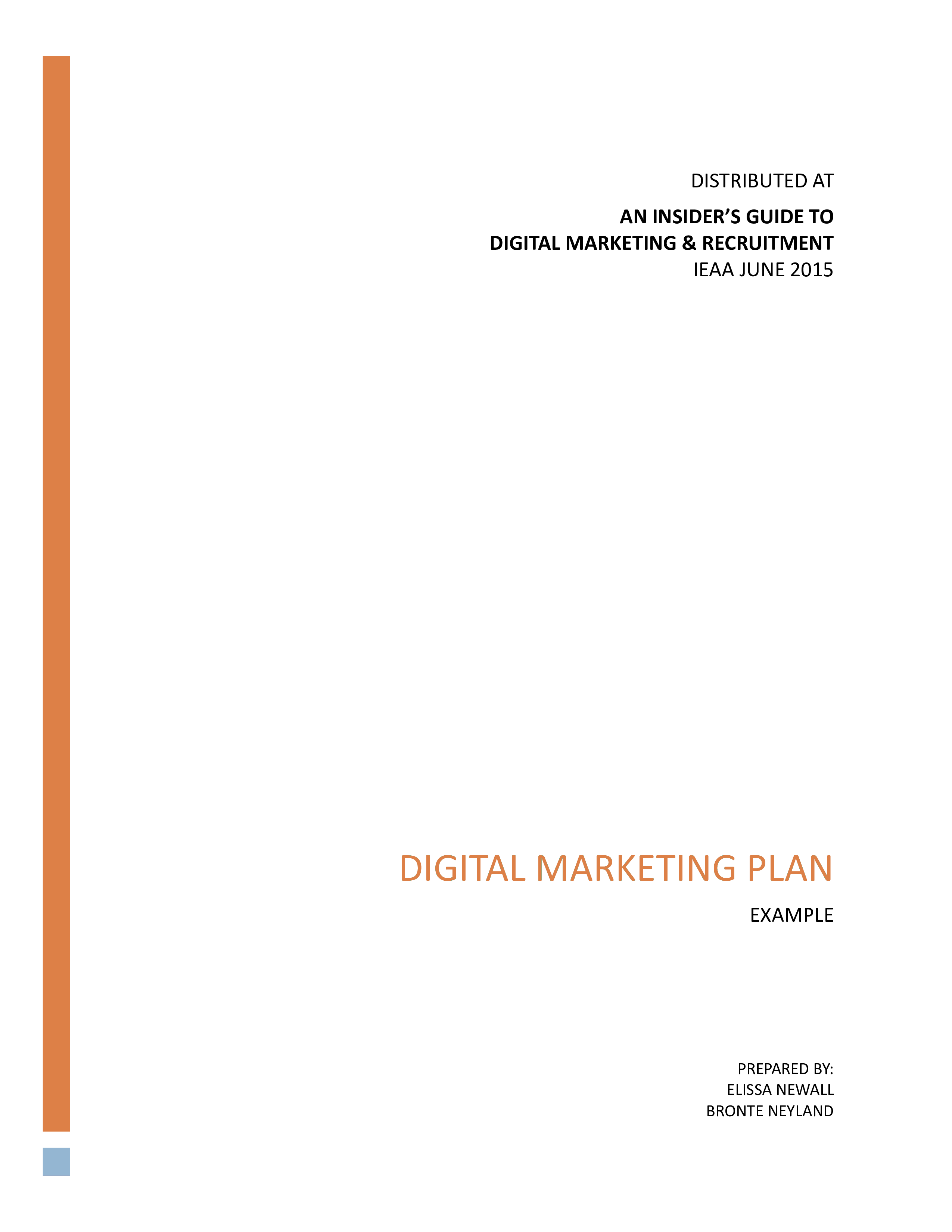 digital marketing template