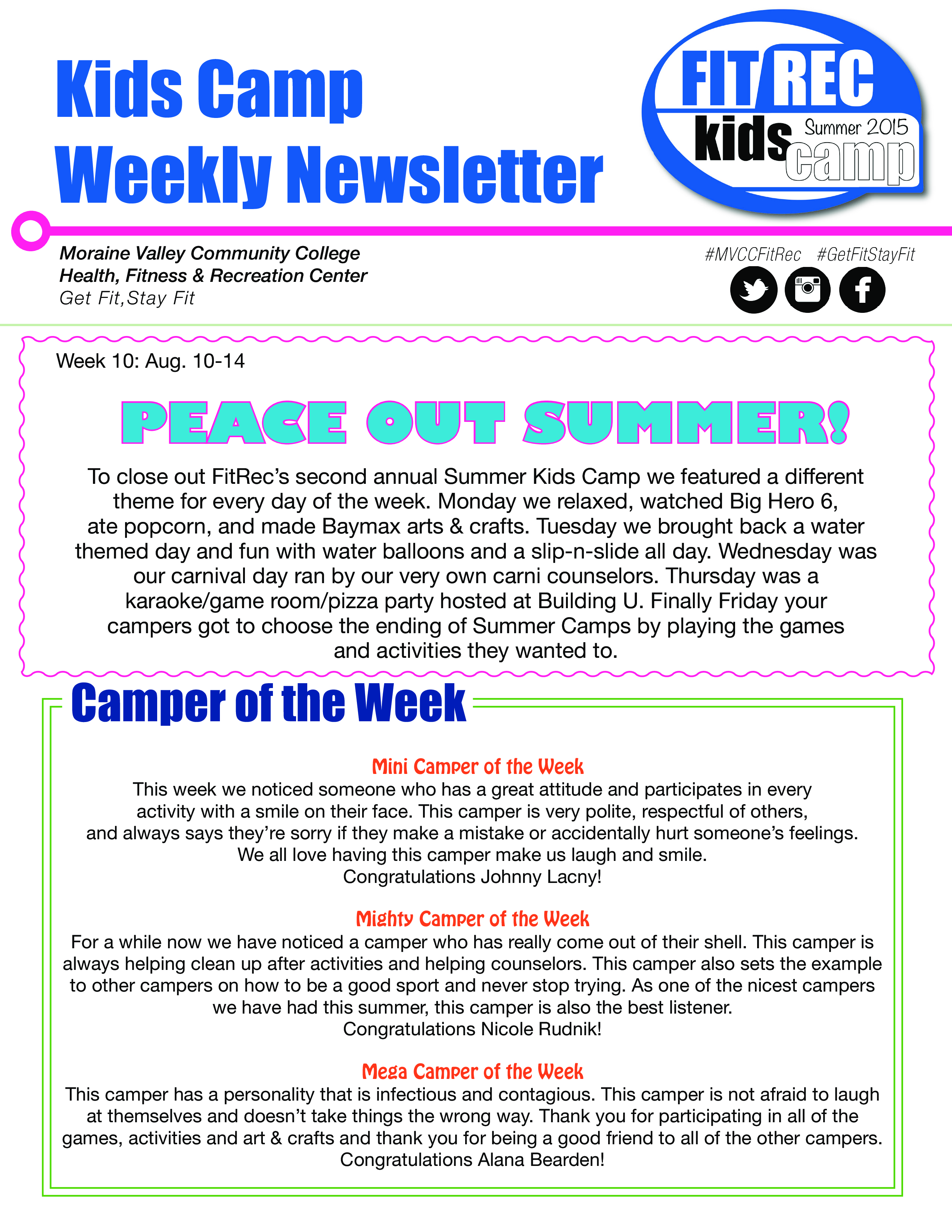 Newsletter Week main image