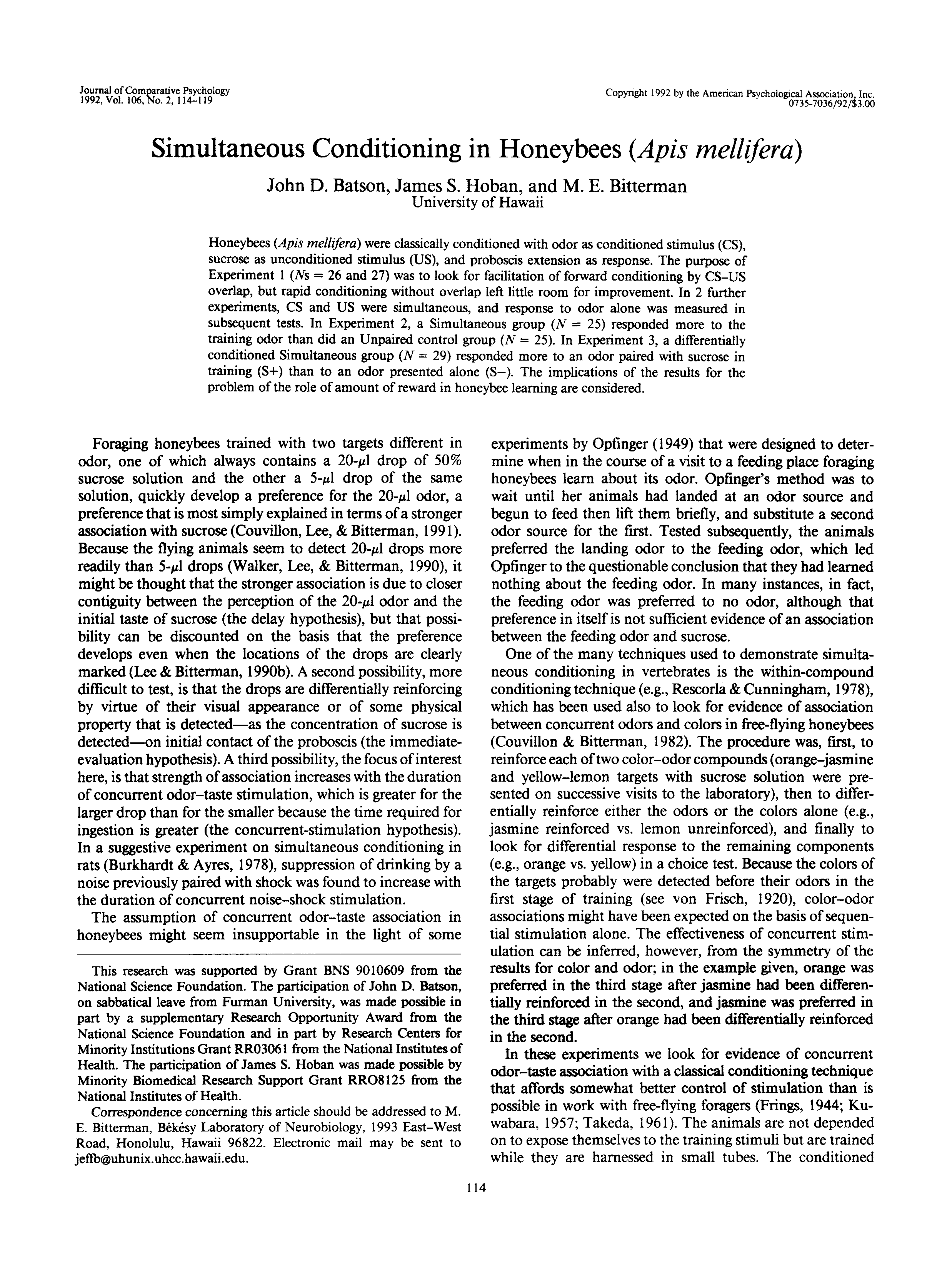 simultaneous conditioning modèles