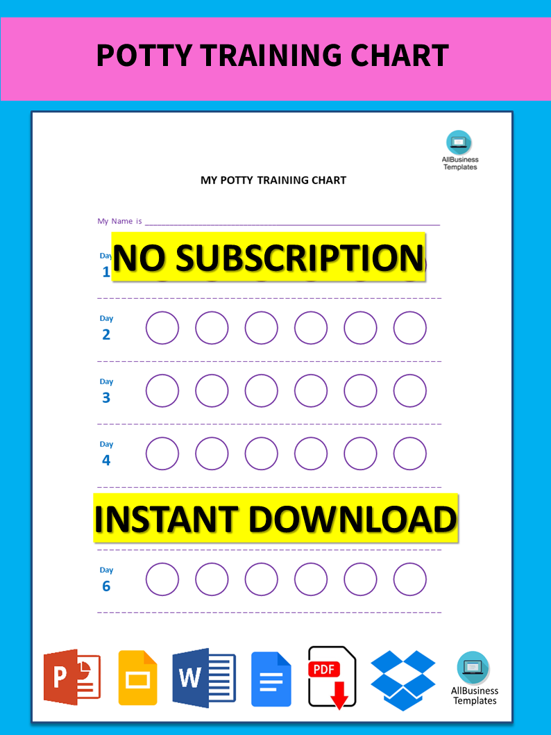 Potty Chart | Templates at allbusinesstemplates.com