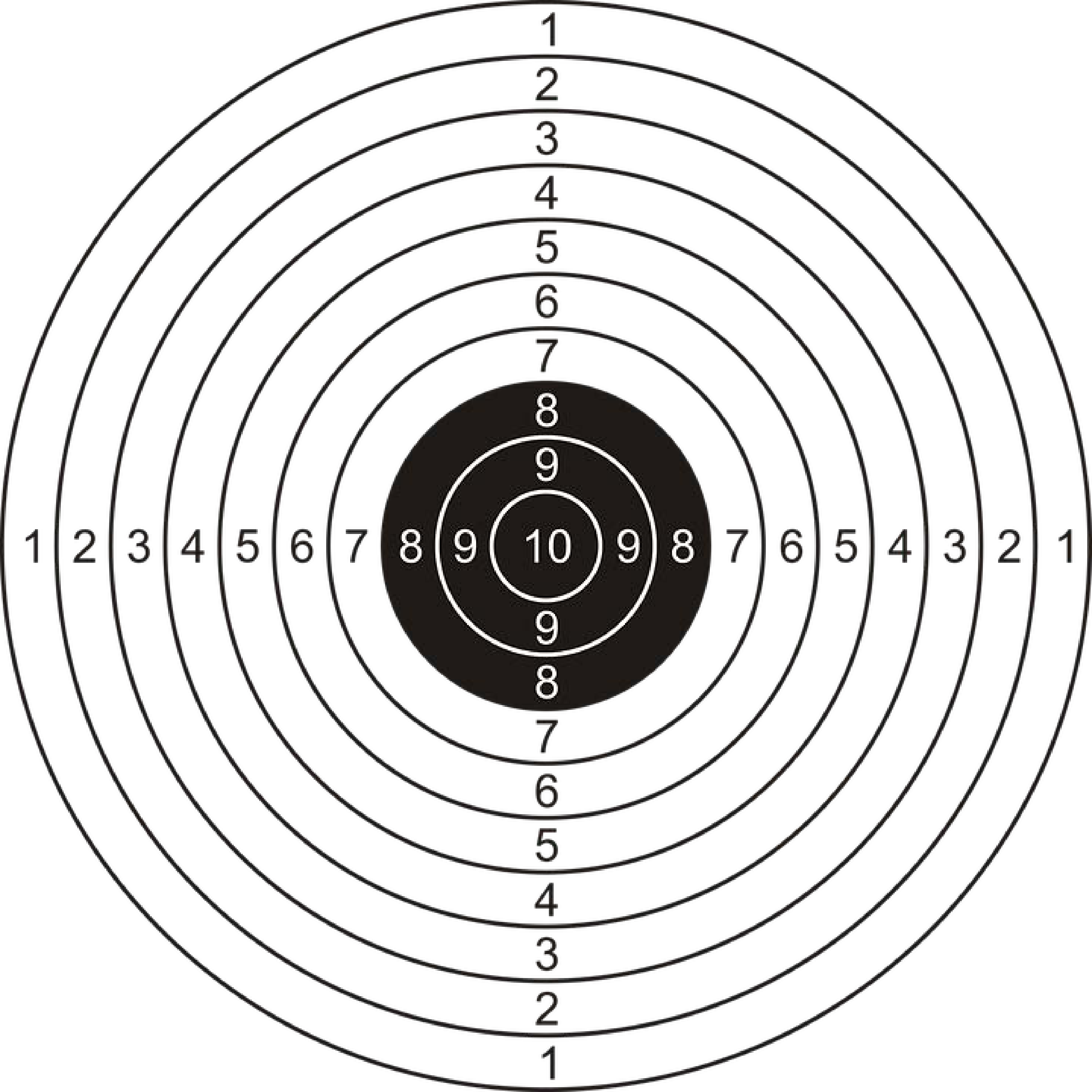 circle template infantry shooting shield Hauptschablonenbild