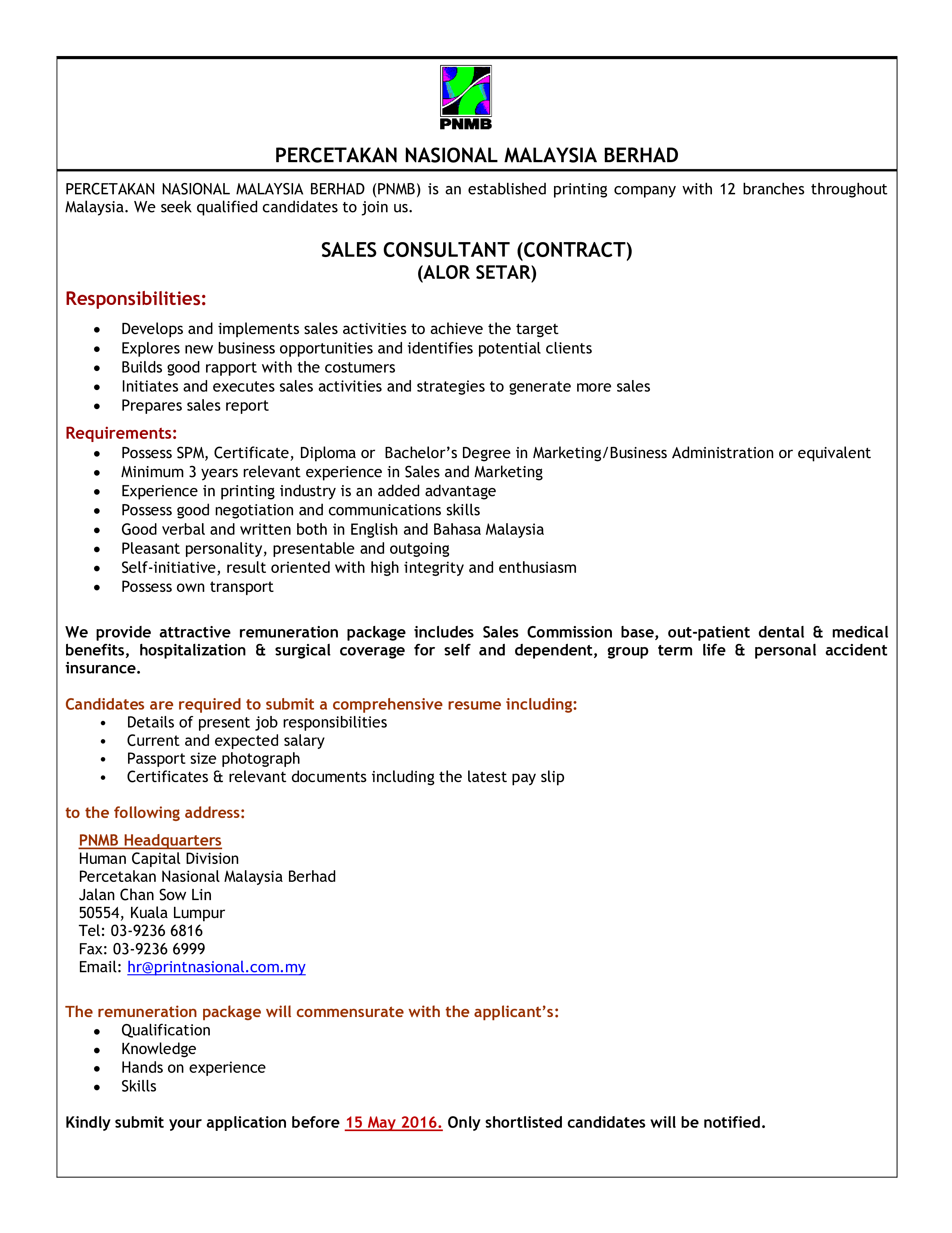 Sales Consultant Contract main image