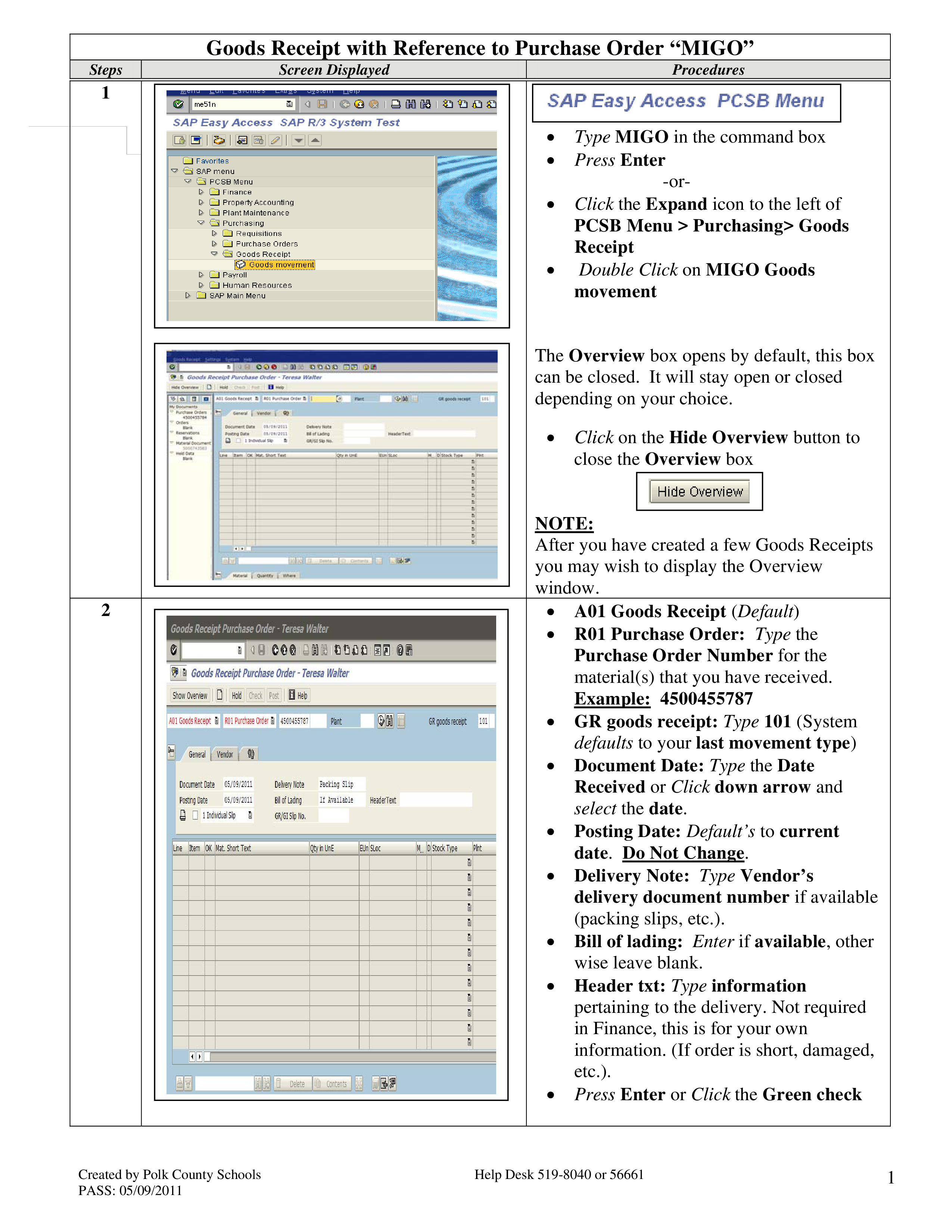 goods purchase order receipt voorbeeld afbeelding 