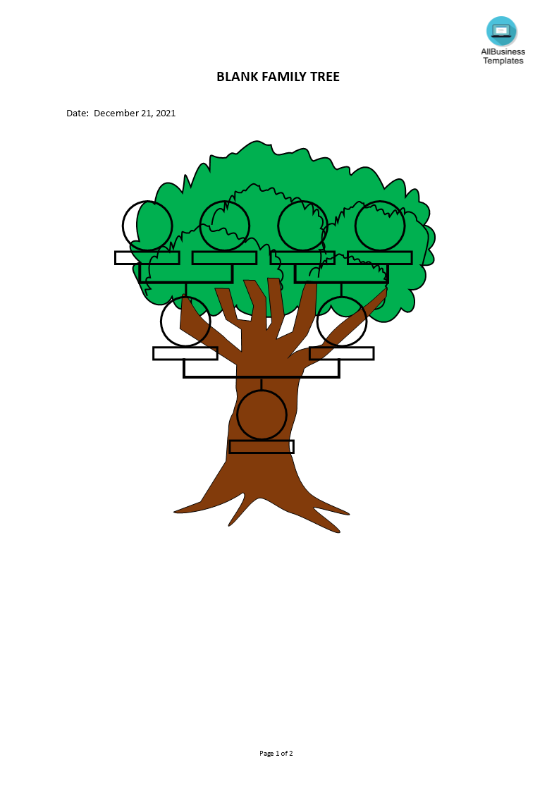 family tree blank template