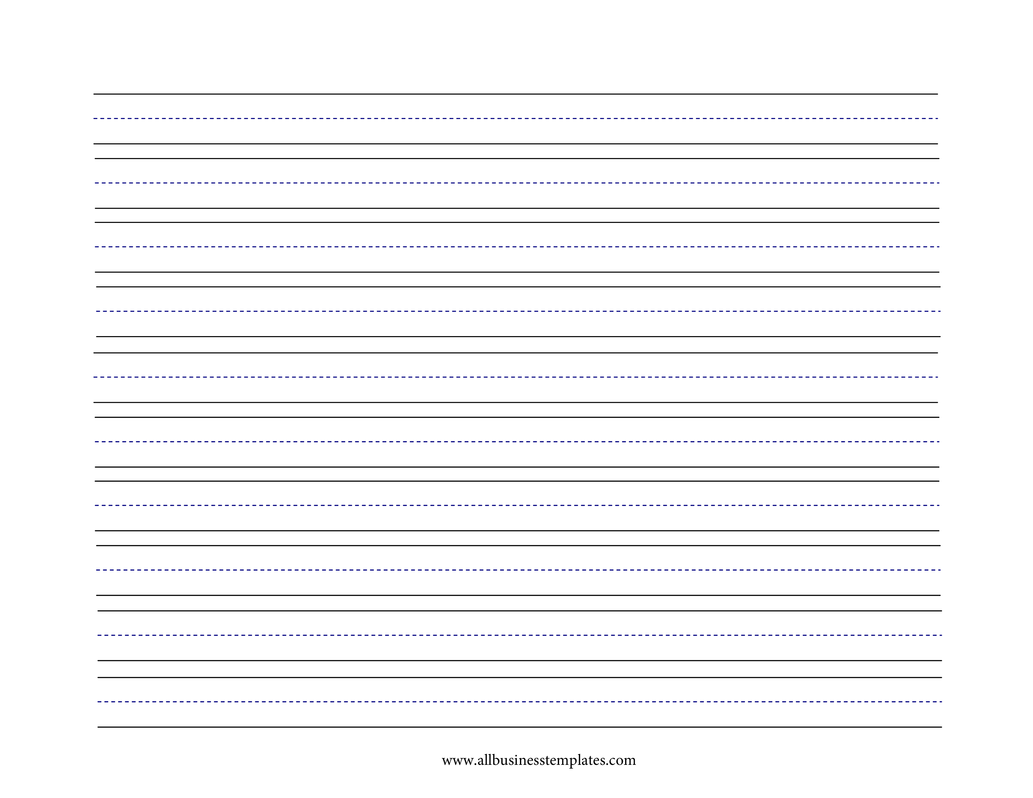 a4中线横格写字纸模板 voorbeeld afbeelding 