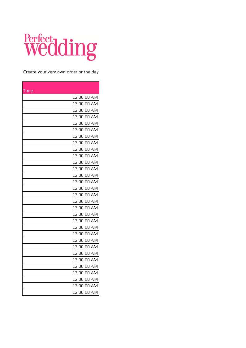 Wedding Guest List Organizer in Excel main image