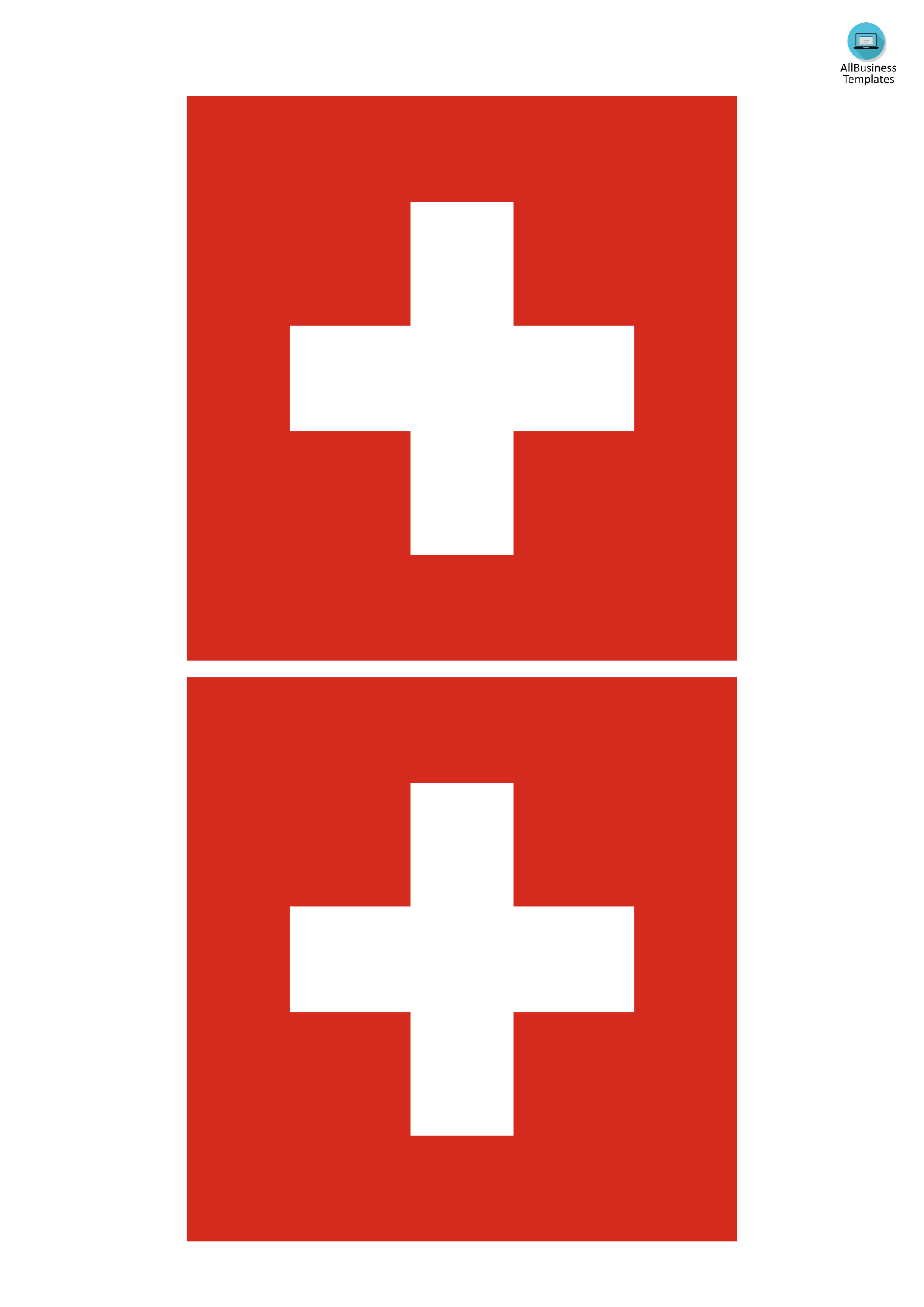 Switzerland Flag 模板