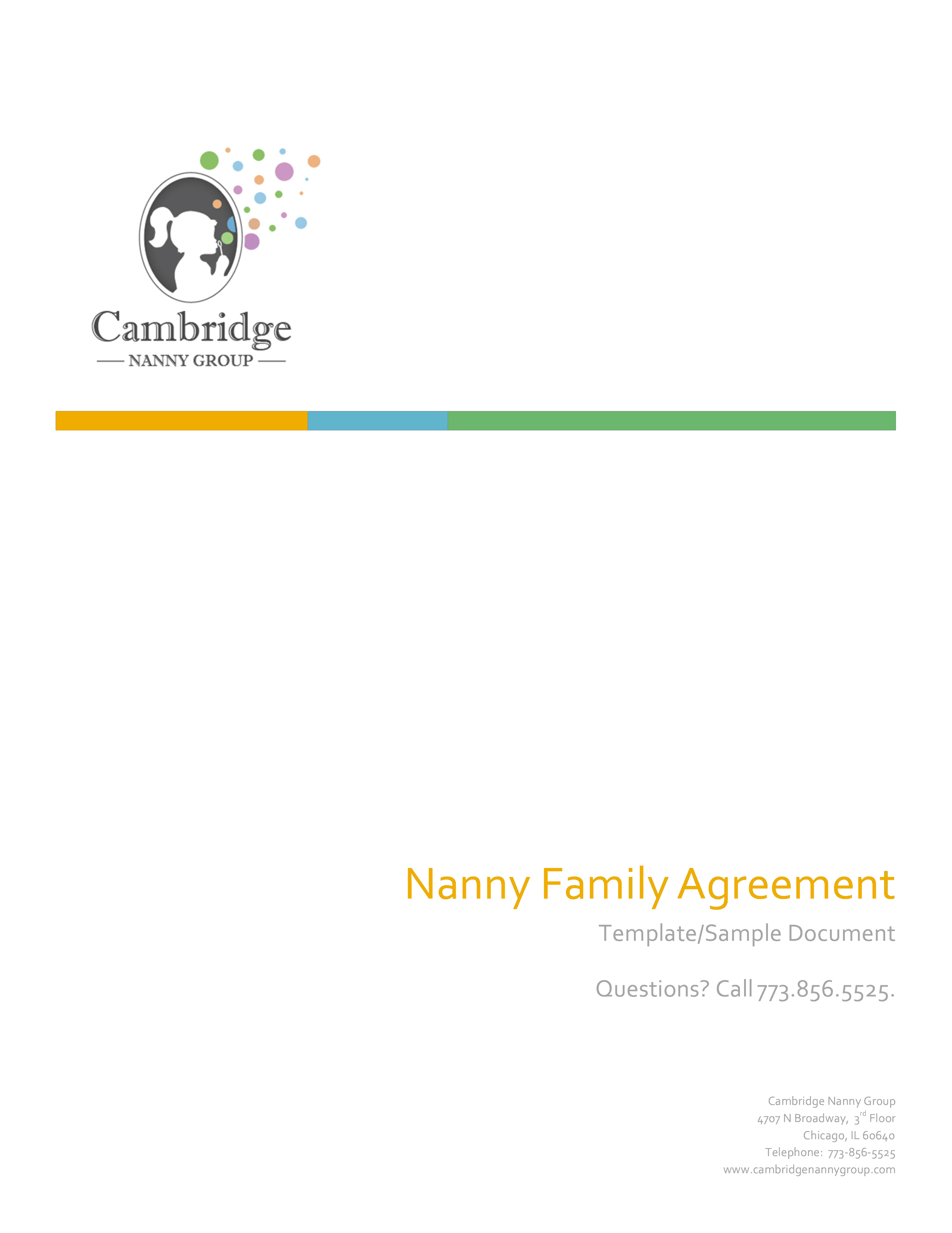 nanny family contract template