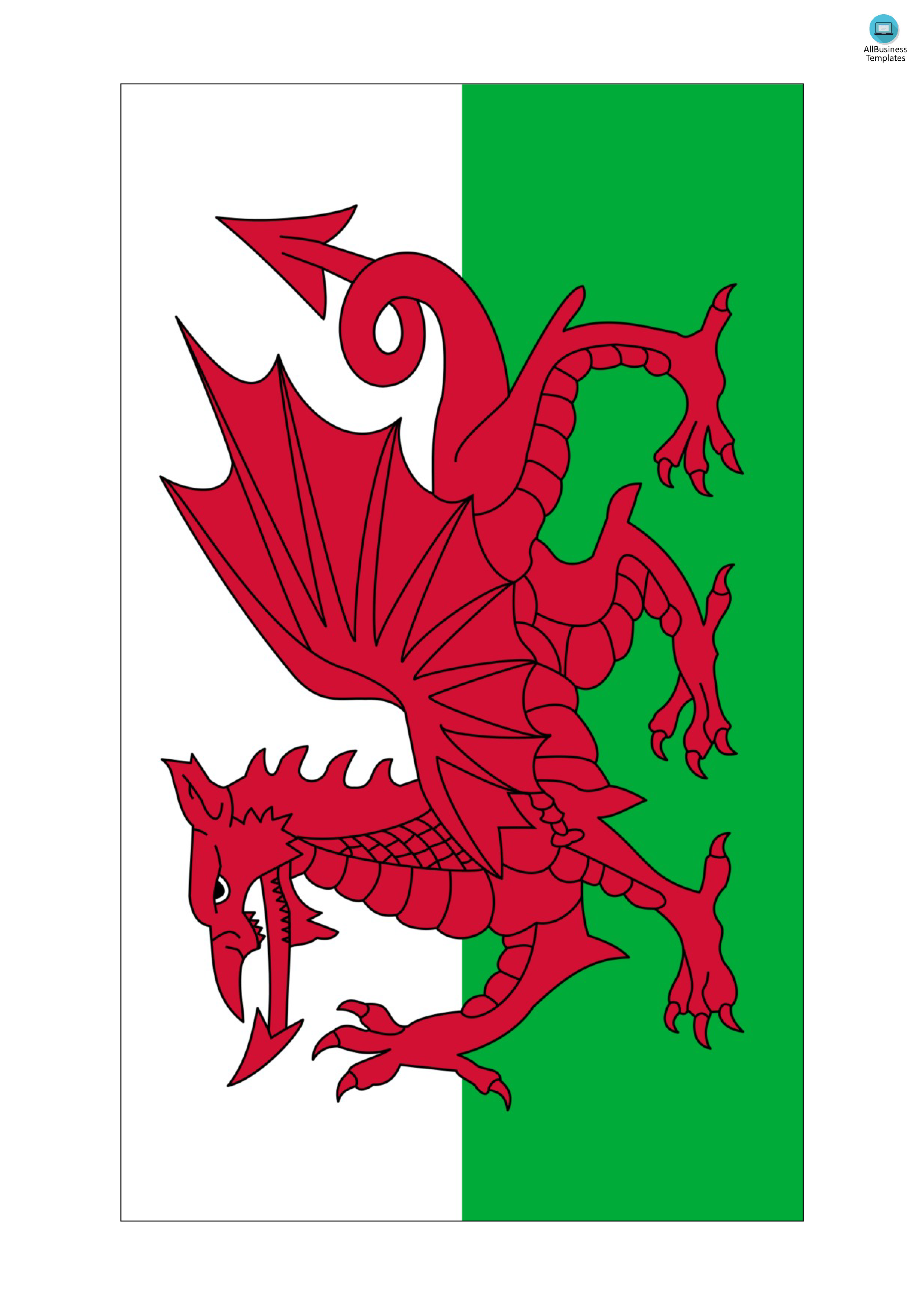 Wales Flag 模板