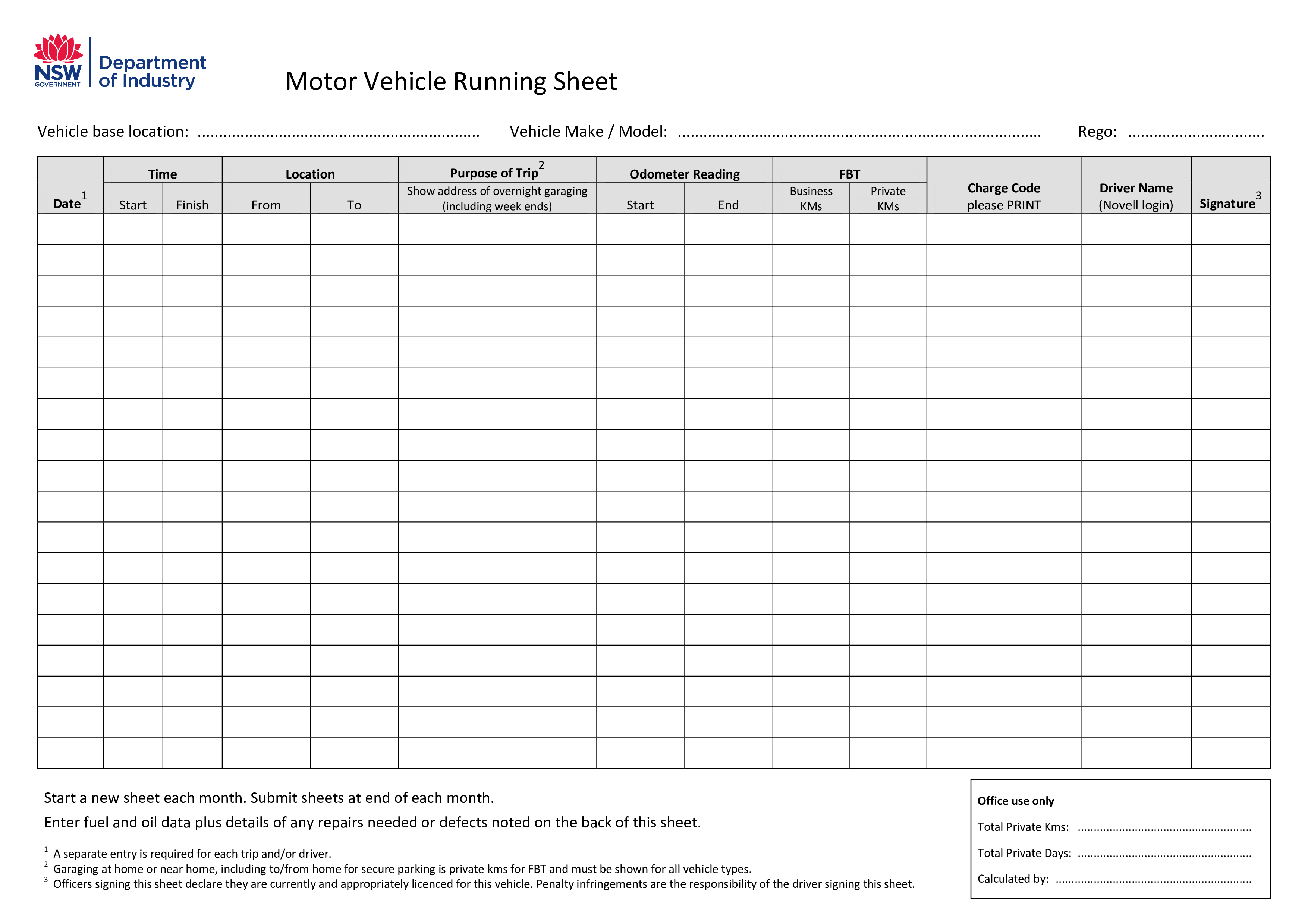 motor vehicle running sheet Hauptschablonenbild