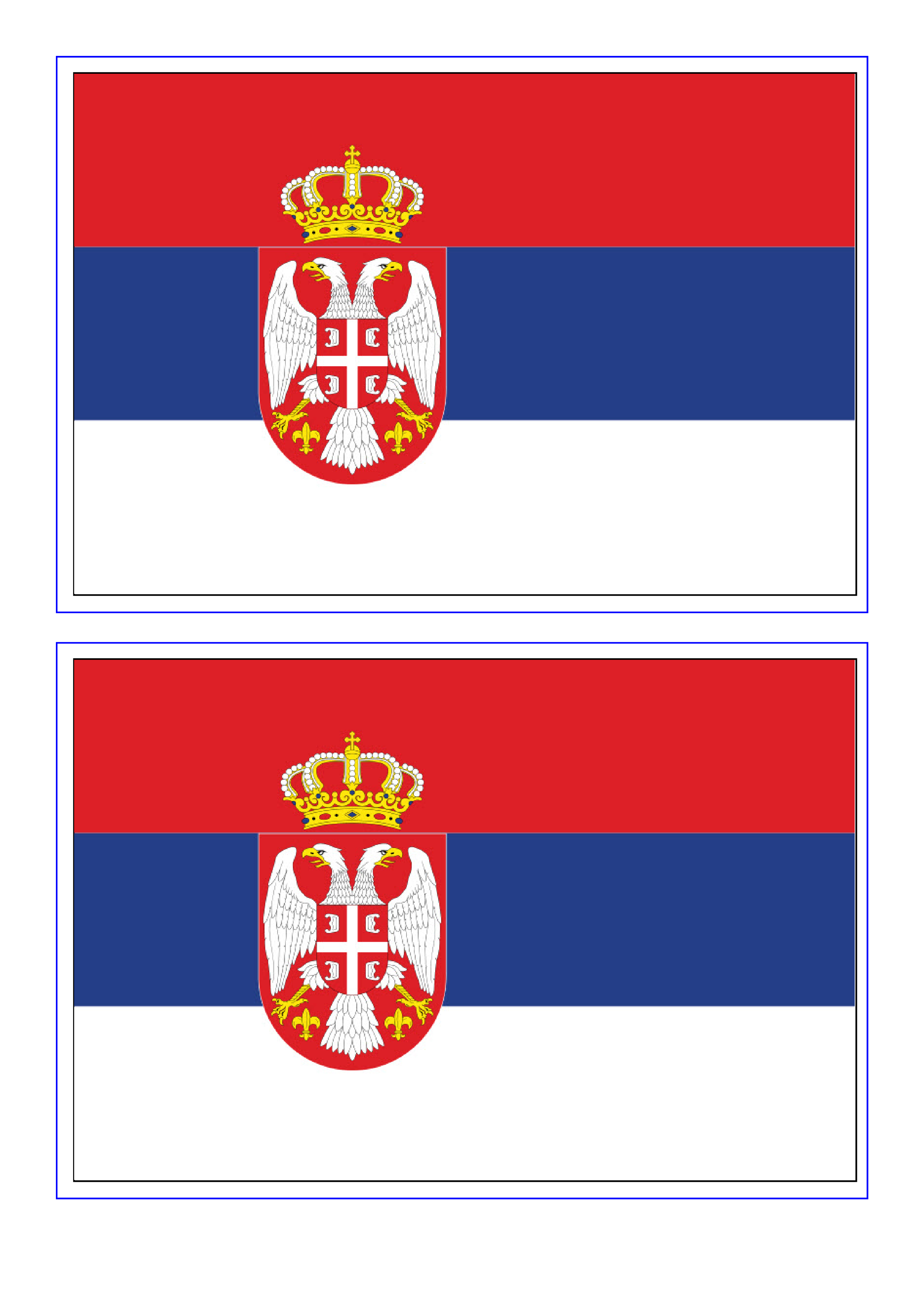 serbia flag voorbeeld afbeelding 