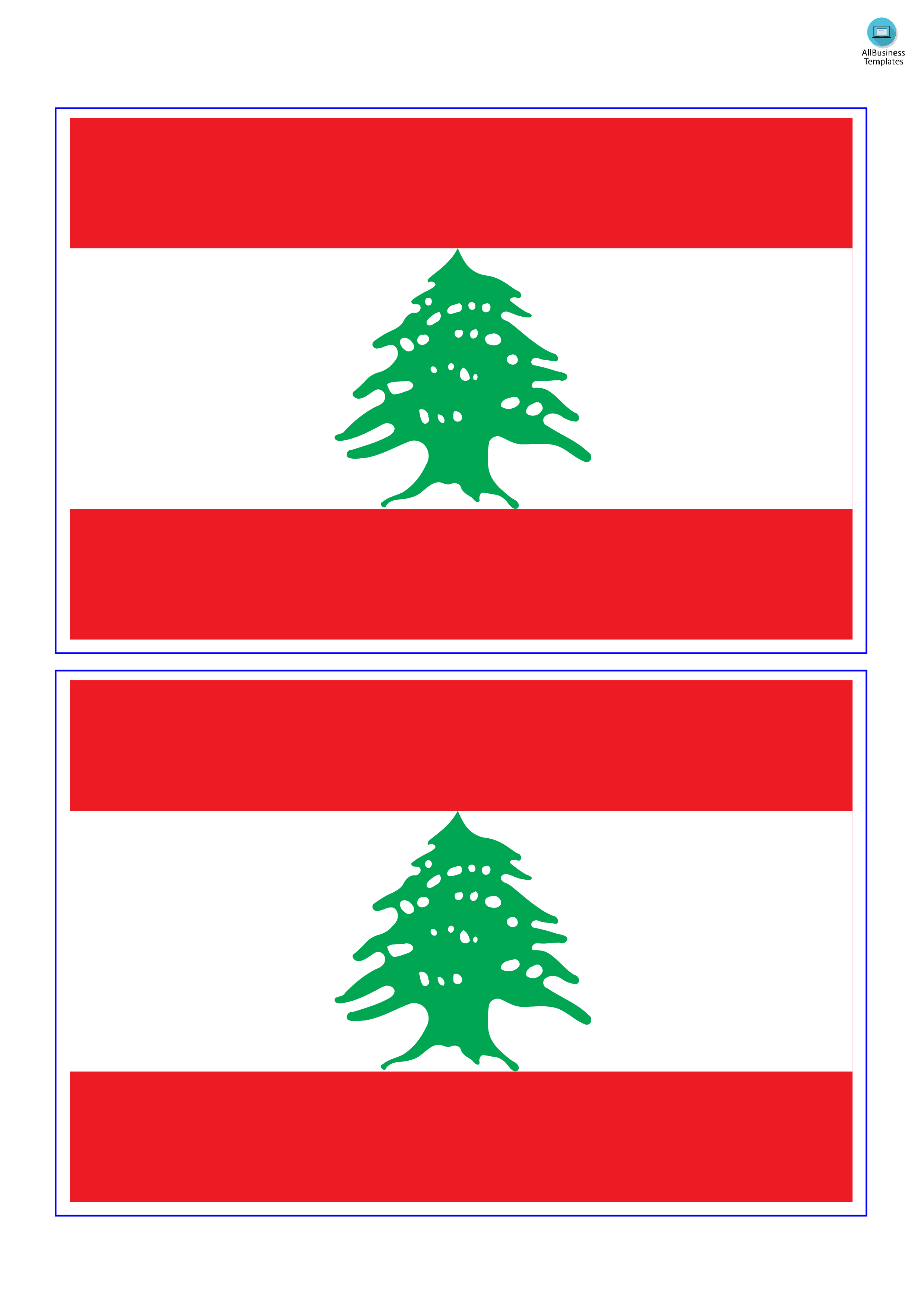 Lebanon Flag | Templates at allbusinesstemplates.com