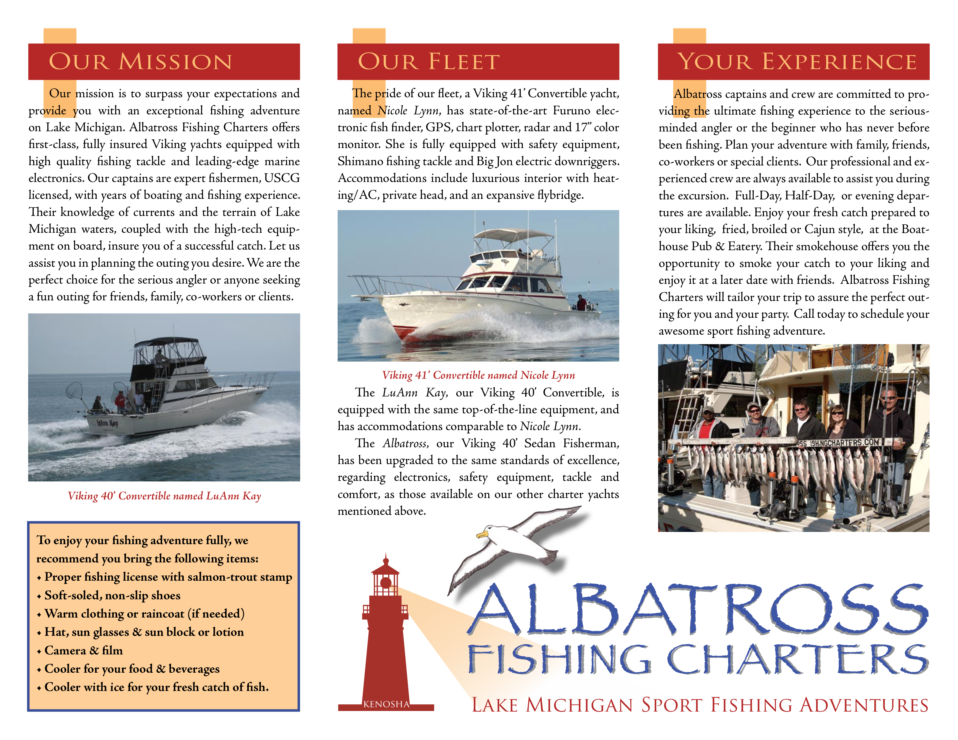 Fishing Charter Brochure main image