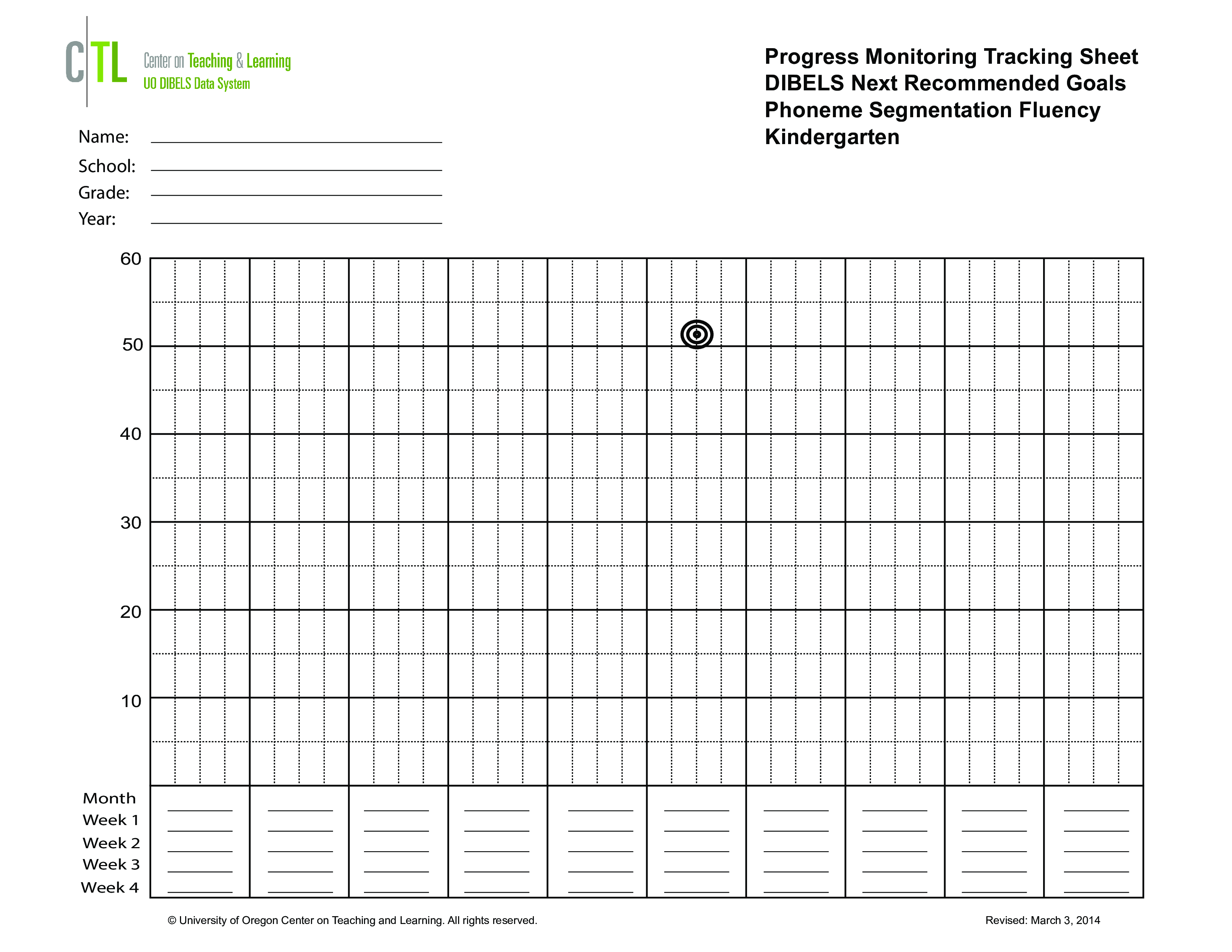 Progress Monitoring Tracking Sheet | Templates at allbusinesstemplates.com