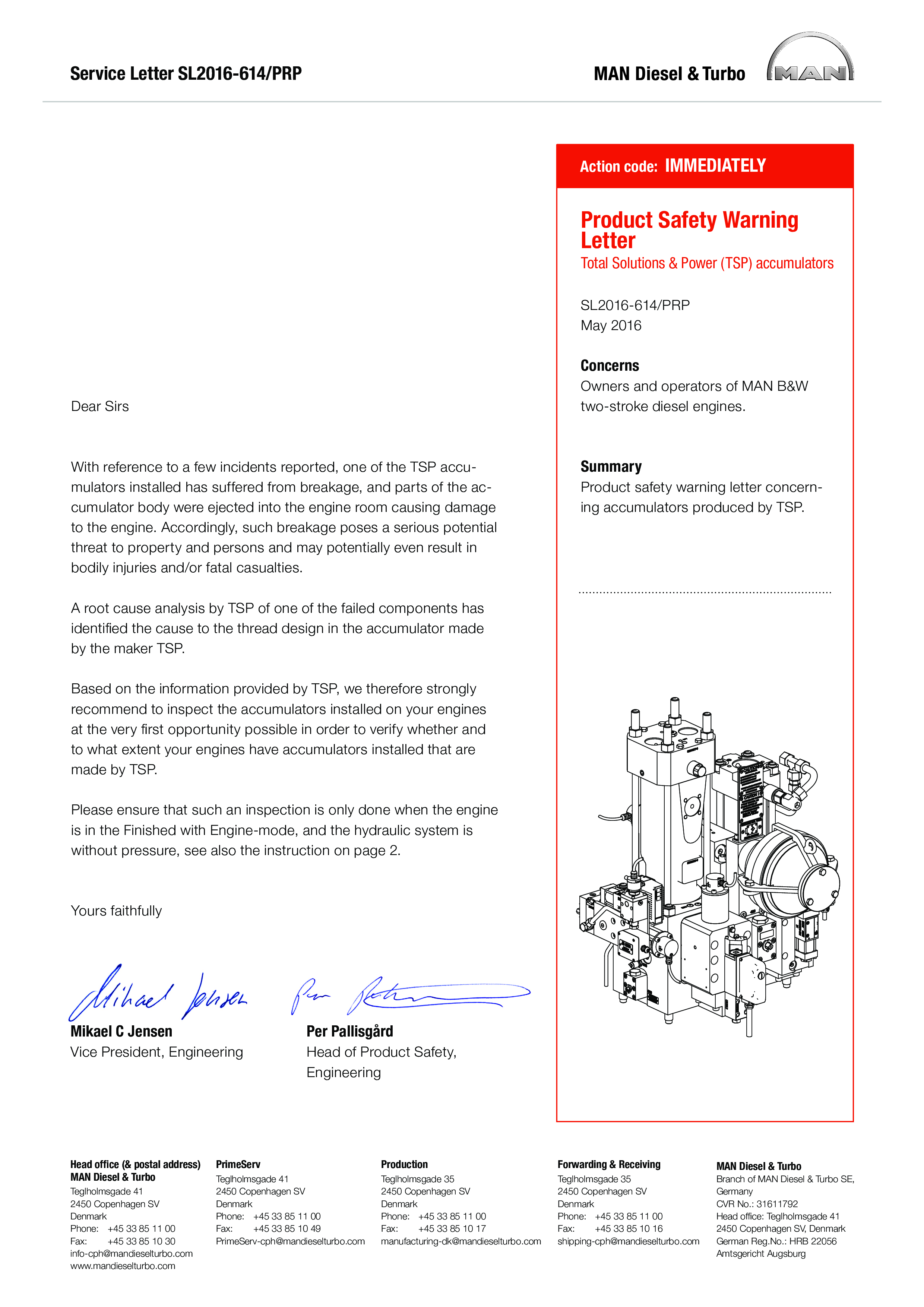 product safety warning letter Hauptschablonenbild