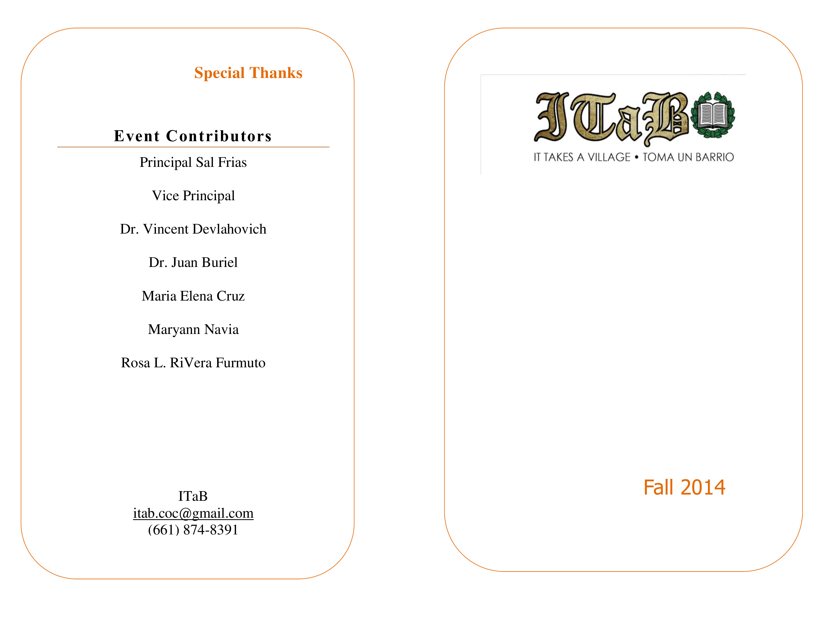 general event program template