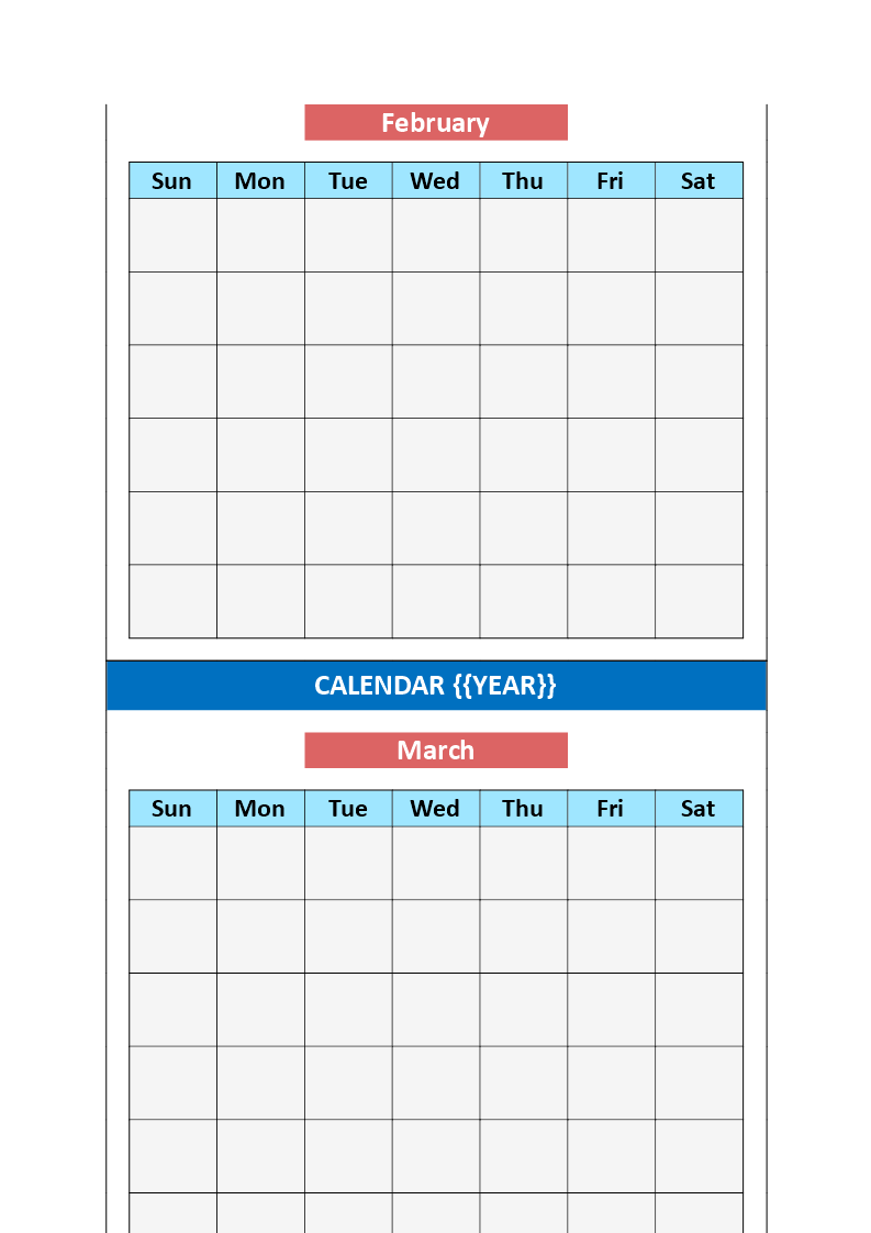 Calendar Template Word | Templates at allbusinesstemplates.com