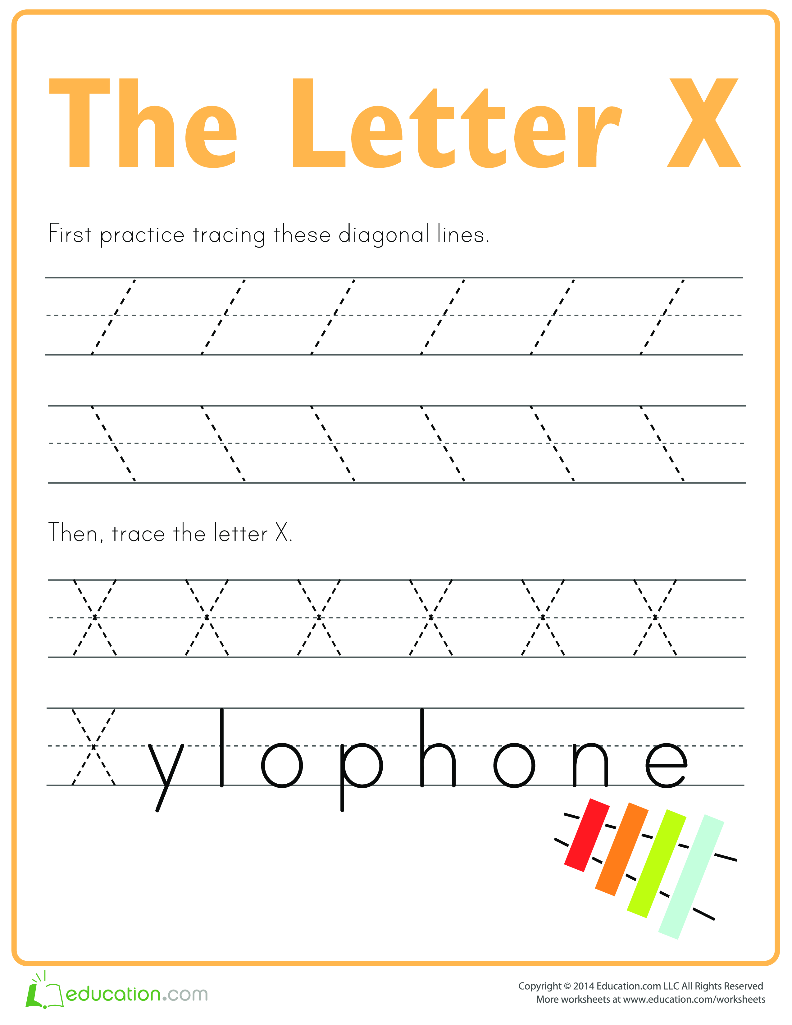 Learn to write letter X main image