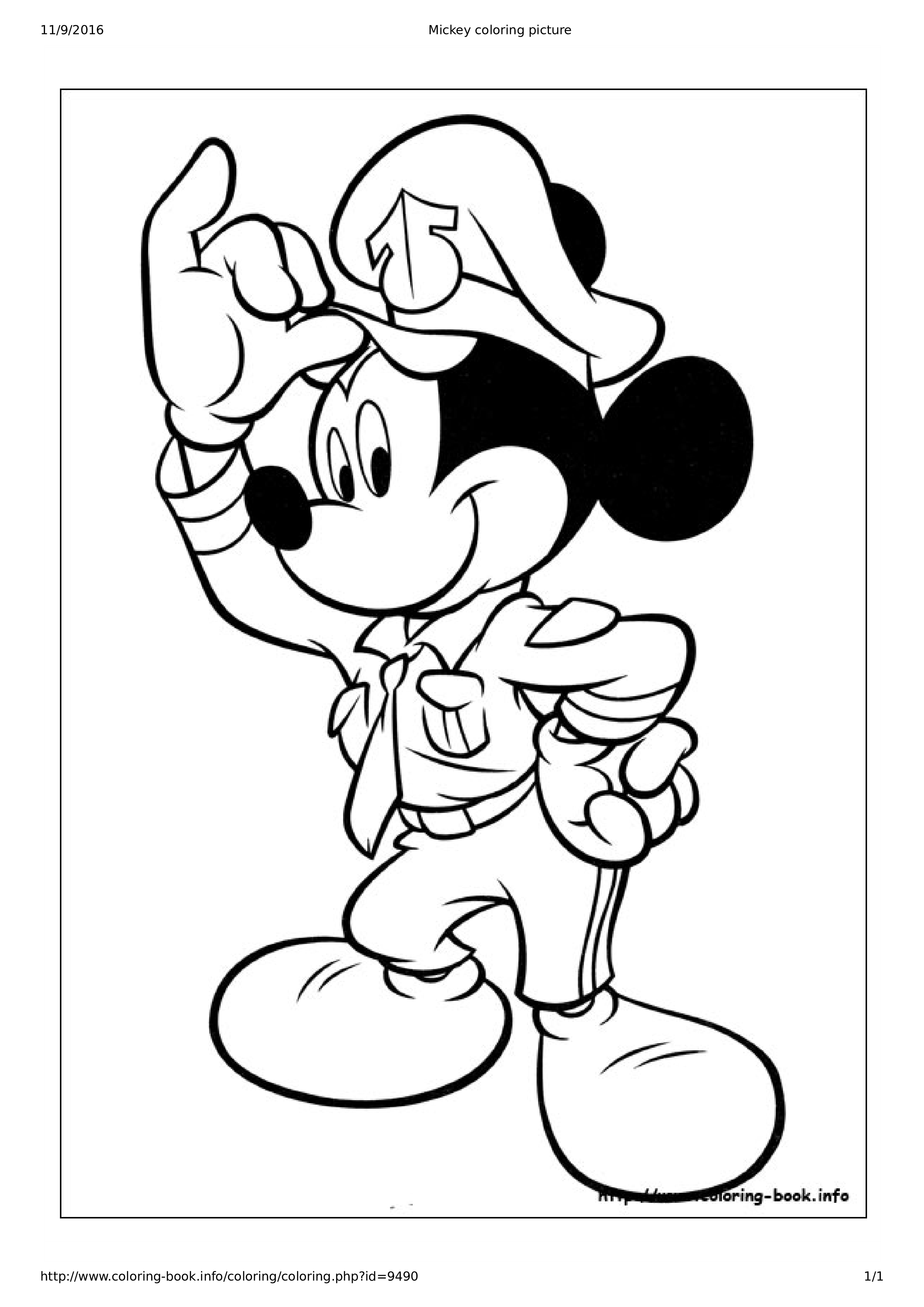 mickey mouse christmas coloring page plantilla imagen principal