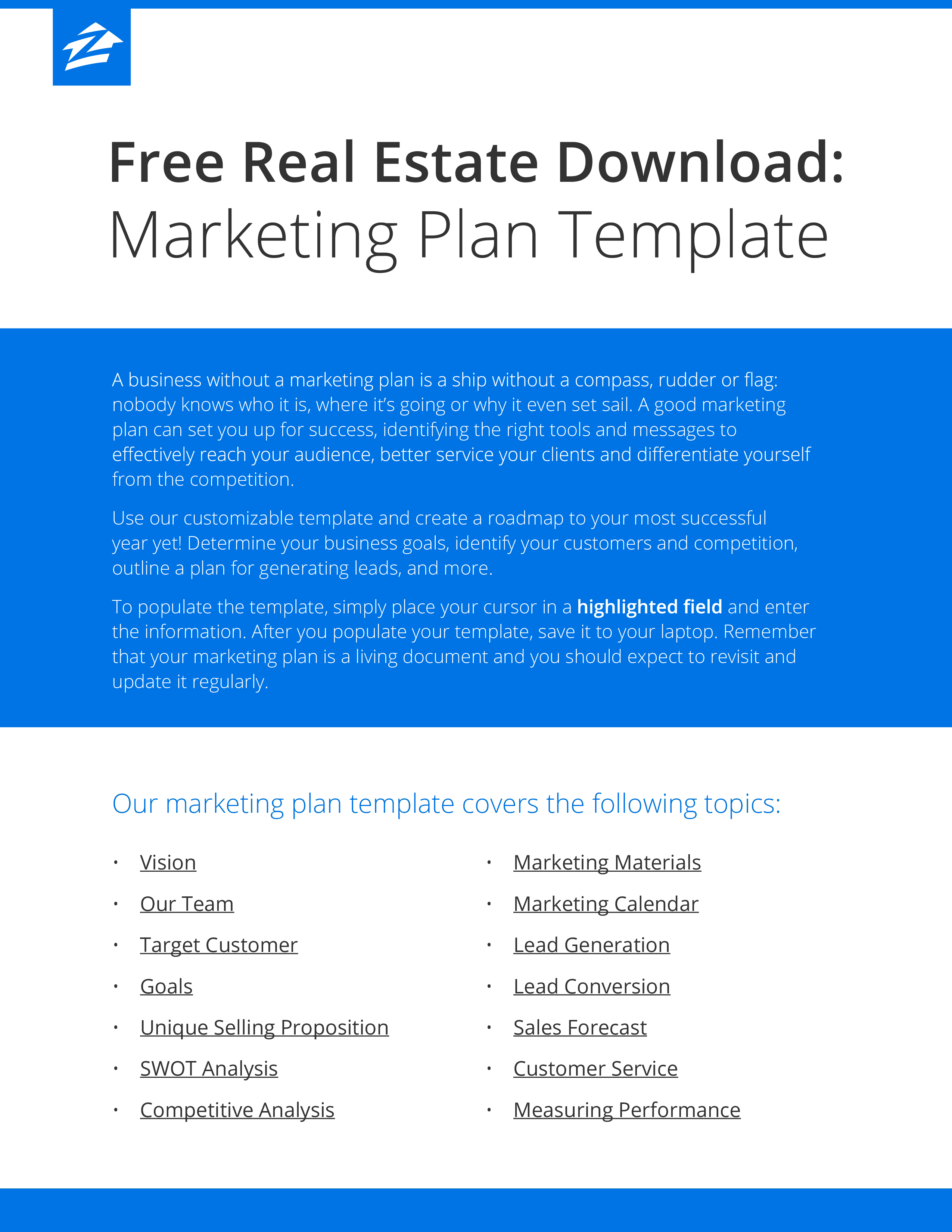 Real Estate Marketing Plan | Templates at allbusinesstemplates.com