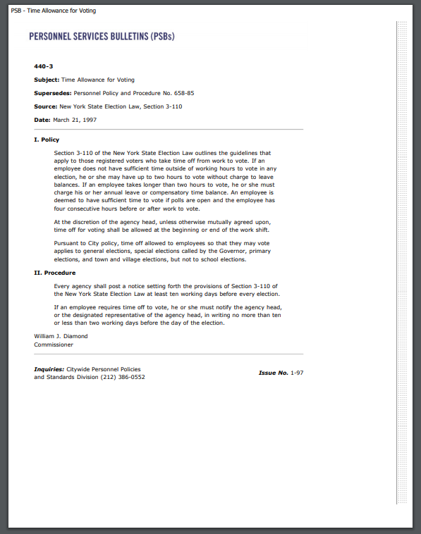 voting leave time off policy template