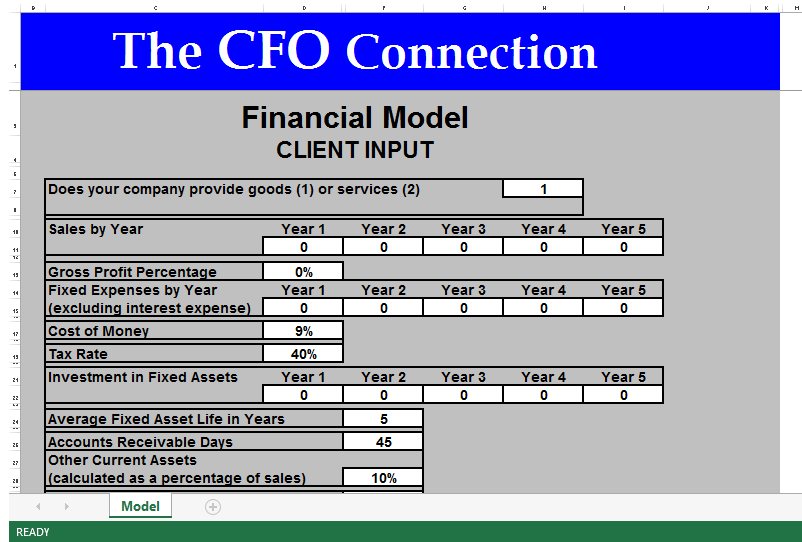 Financial Statement Excel 模板