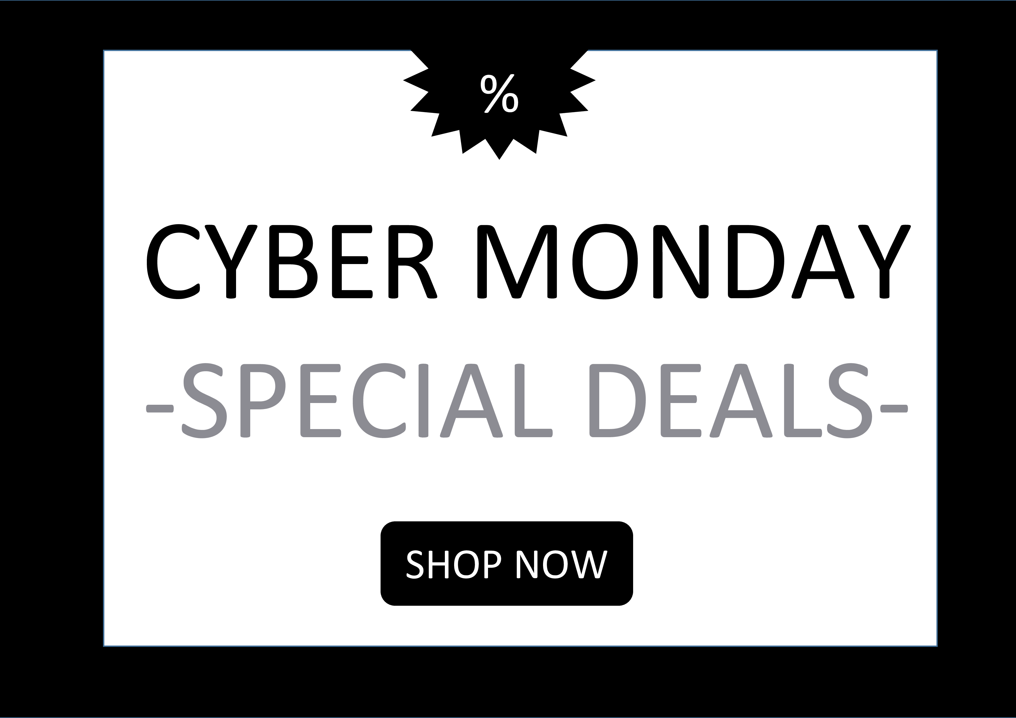 cyber monday sales poster voorbeeld afbeelding 