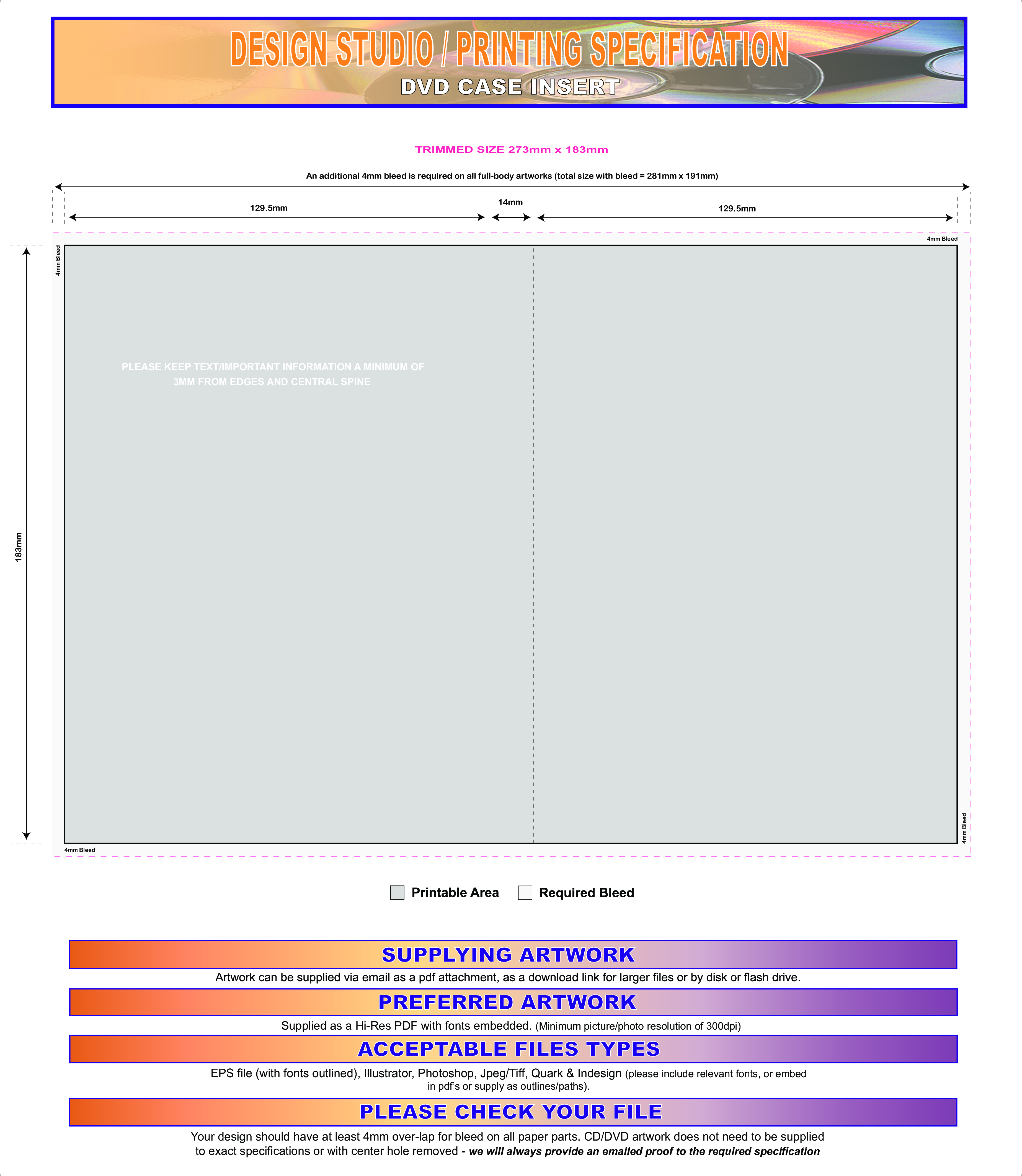 Dvd Case Template 模板