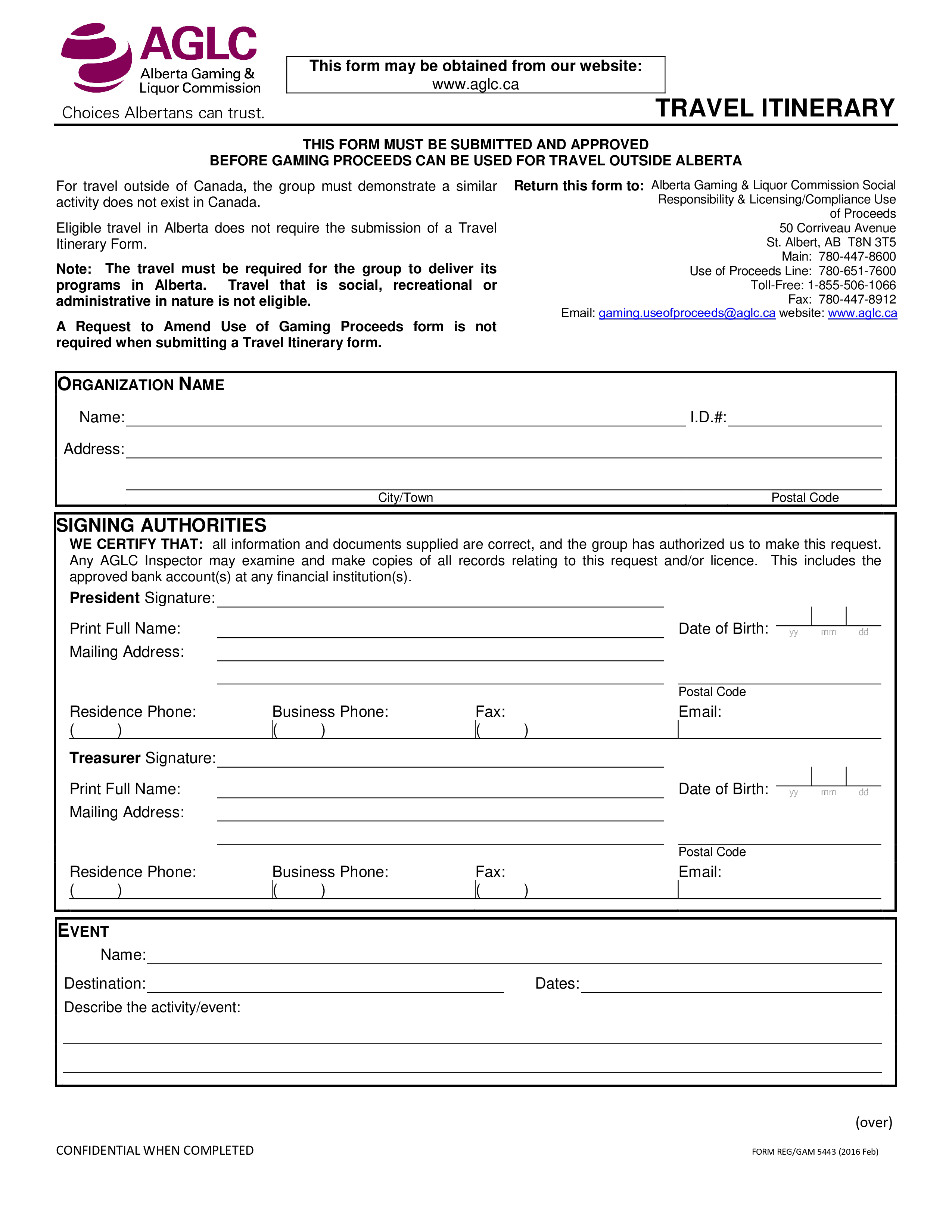 travel itinerary example modèles