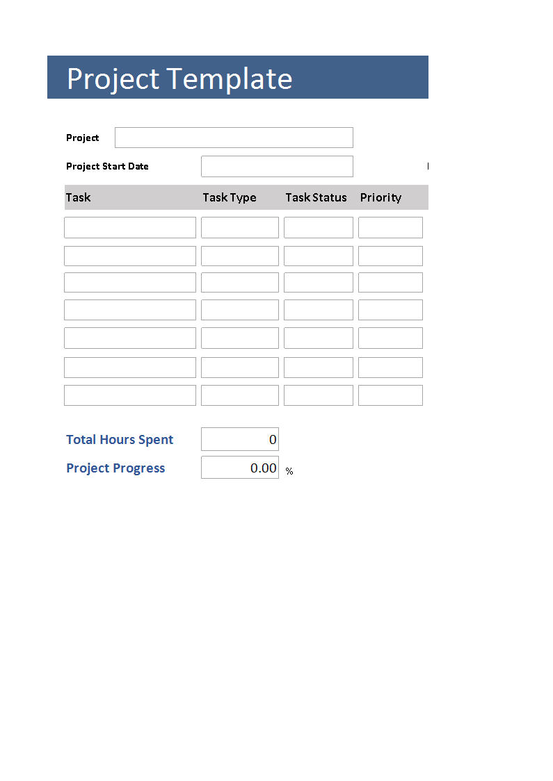 Project Hours Tracking Template from www.allbusinesstemplates.com