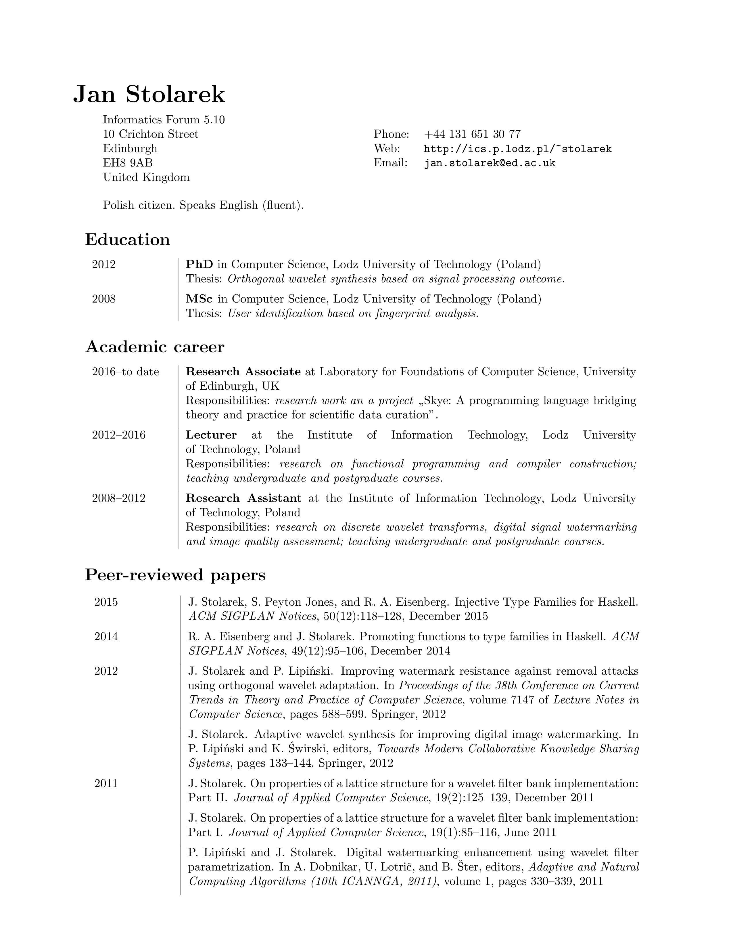 Computer Science University Reseacher CV main image