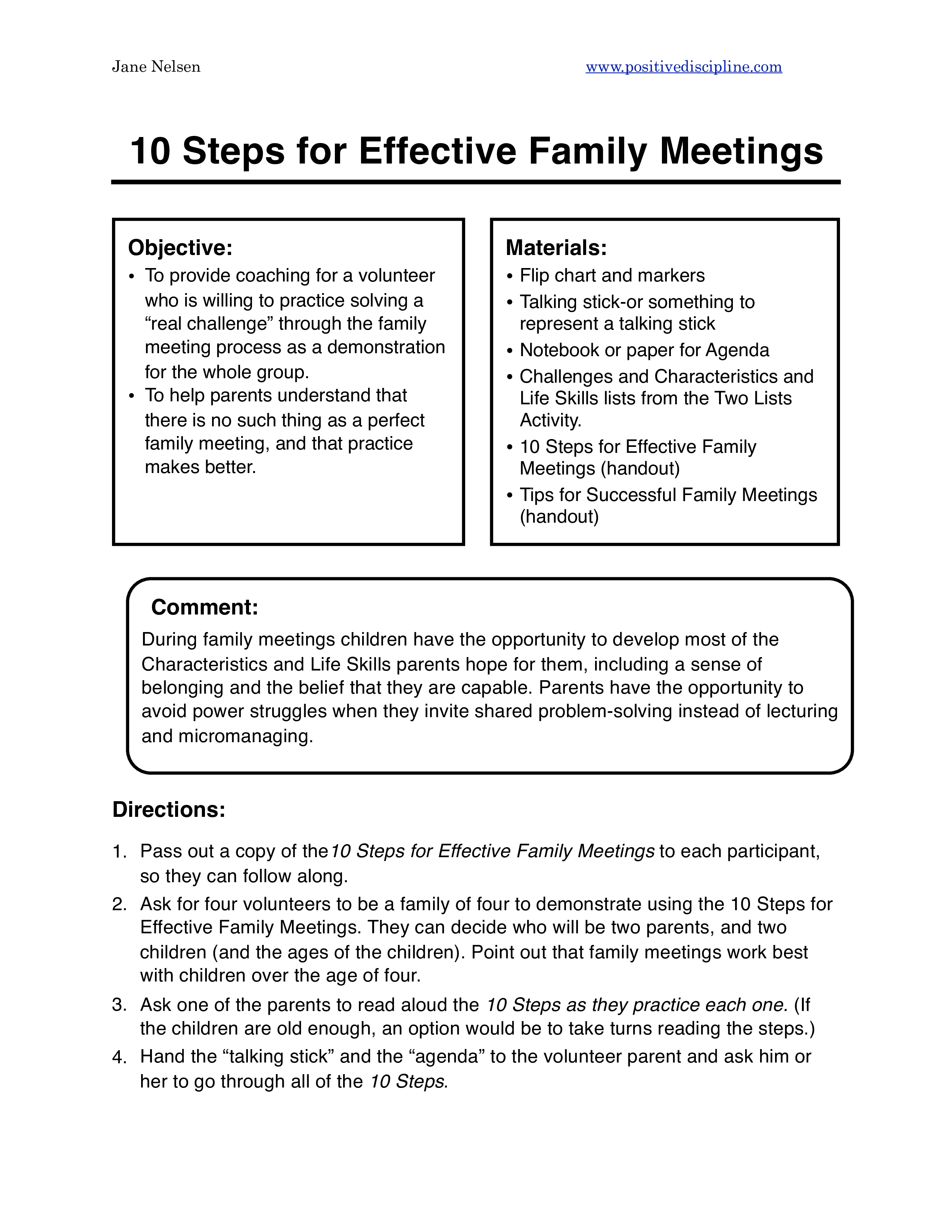 Kostenloses Family Agenda Sample Pertaining To Family Meeting Agenda Template
