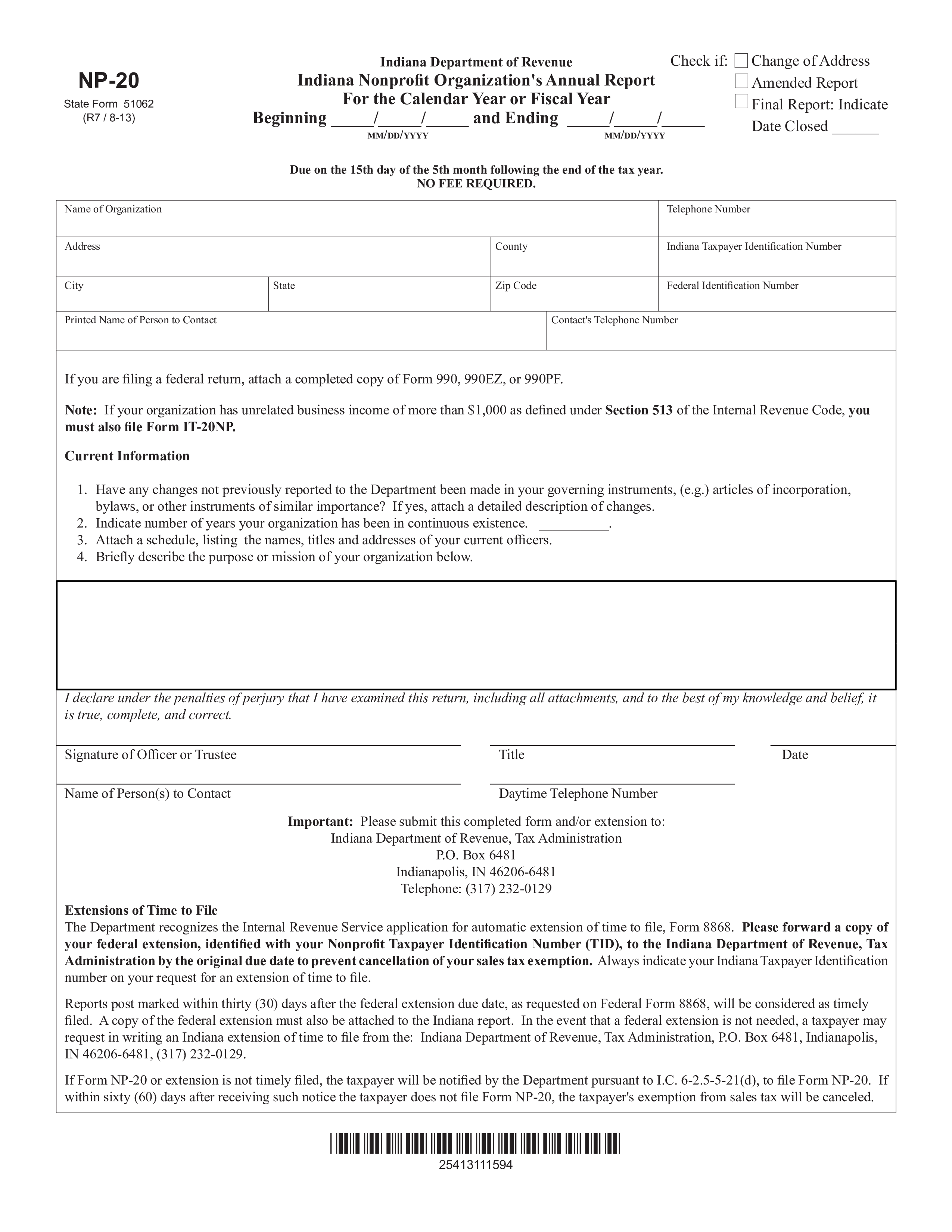 Nonprofit Annual Report 模板