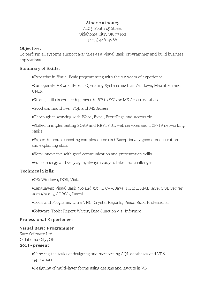 Basic Resume 模板