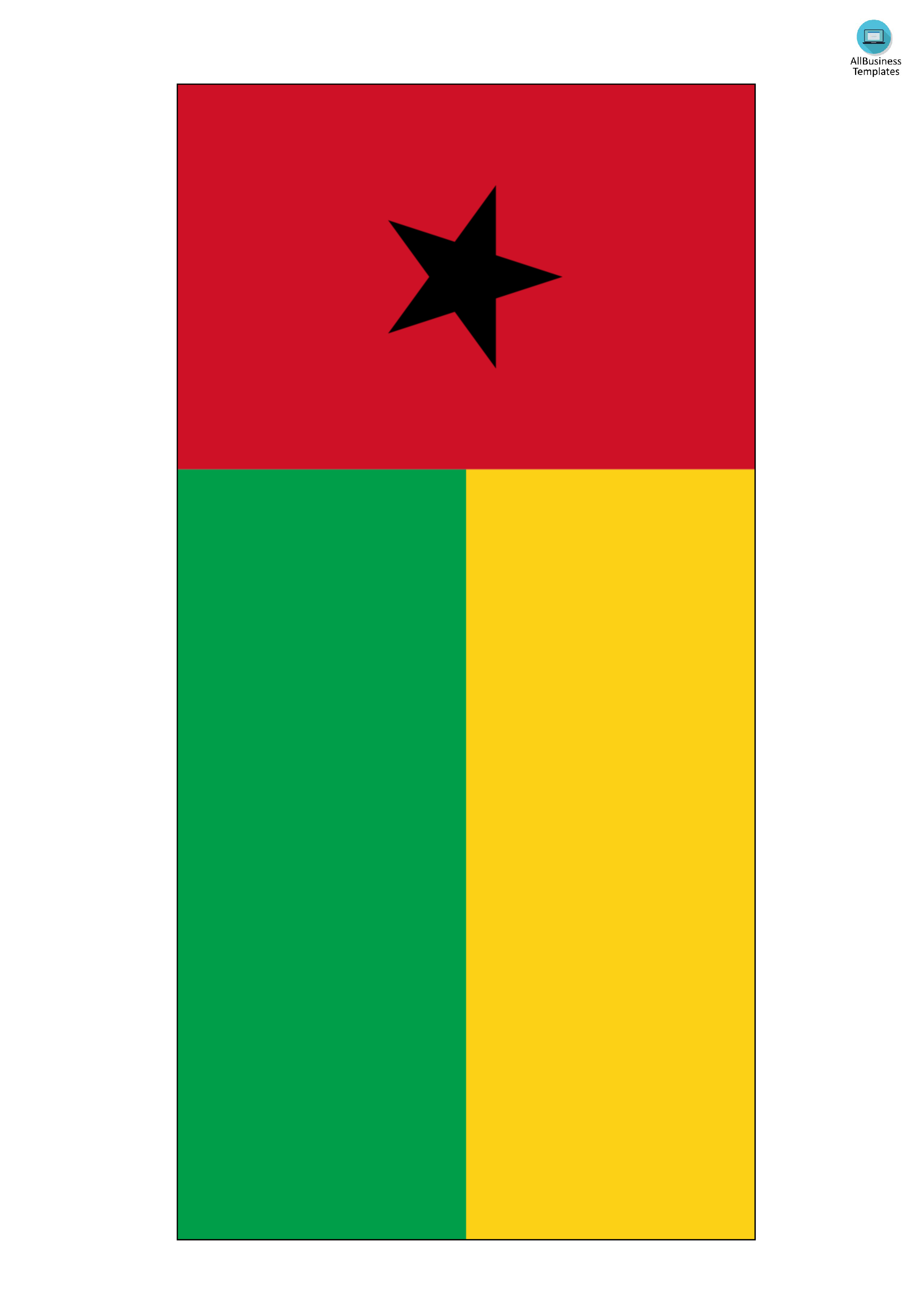 Guinea Bissau Flag 模板