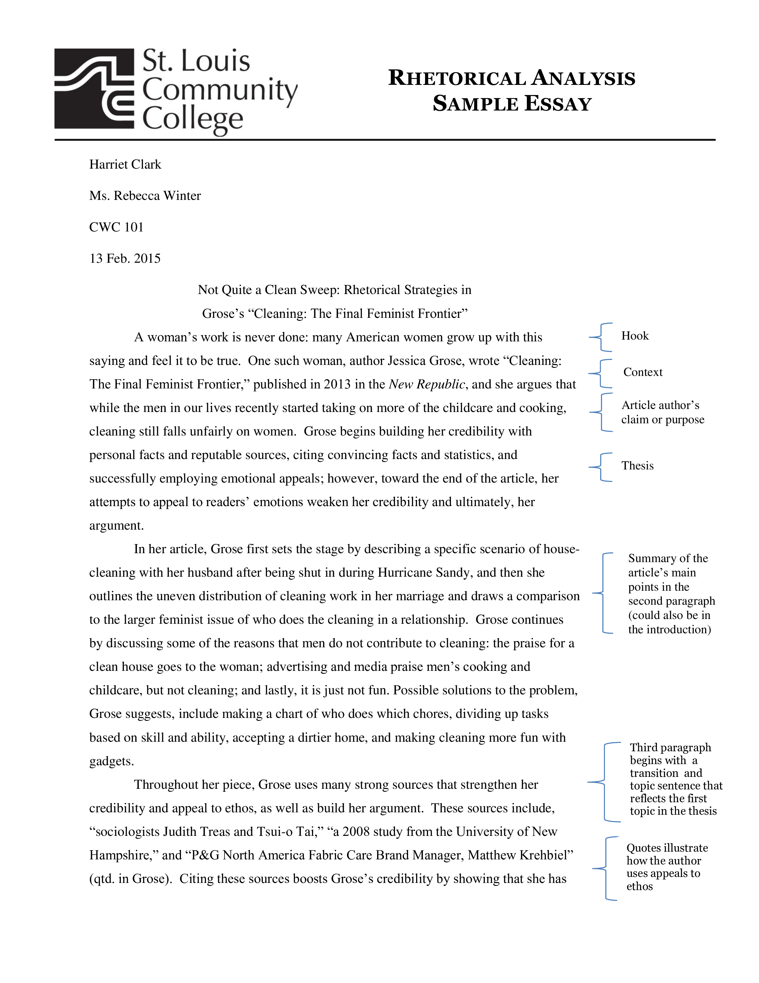 Personal Analysis Essay Sample main image