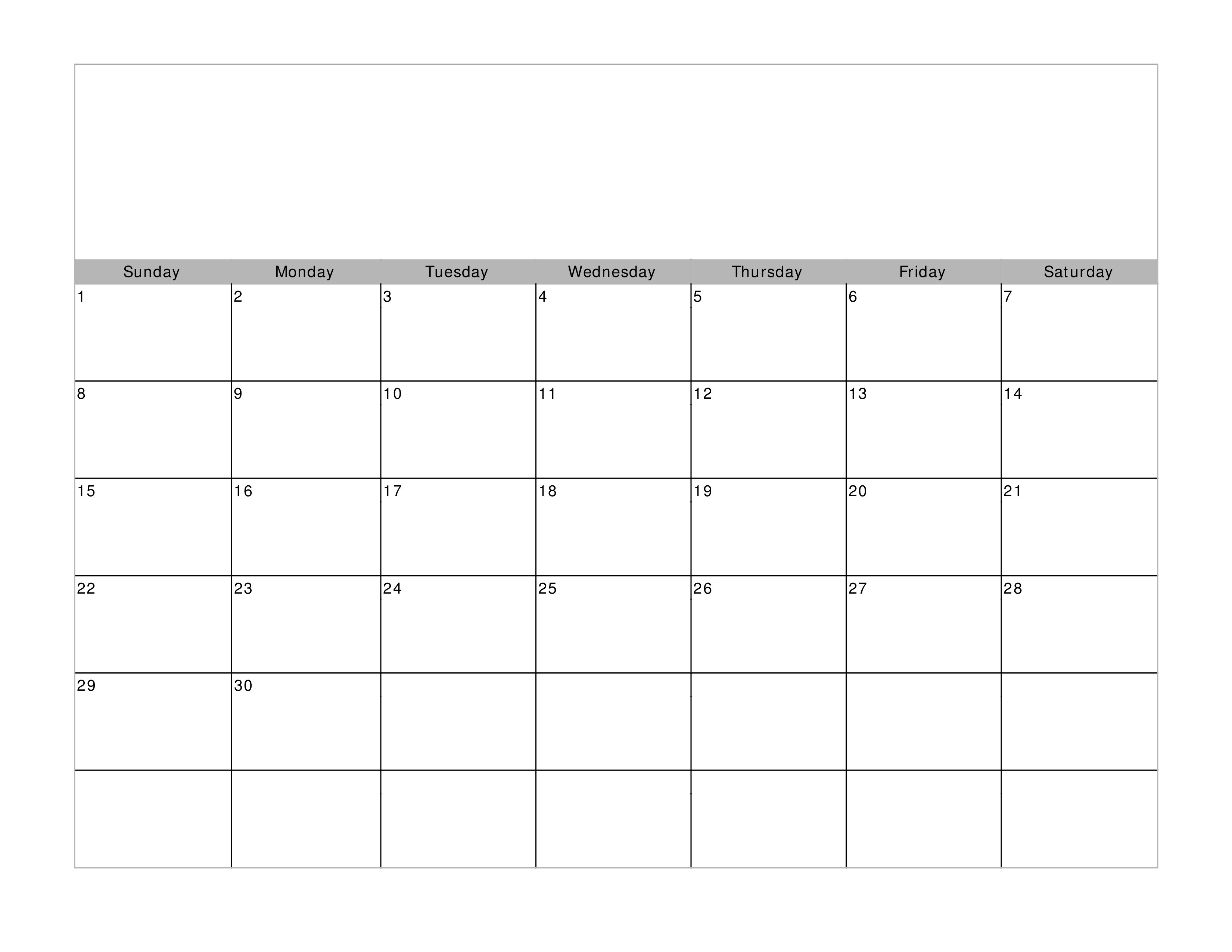 Monthly Calendar Template | Templates at allbusinesstemplates.com