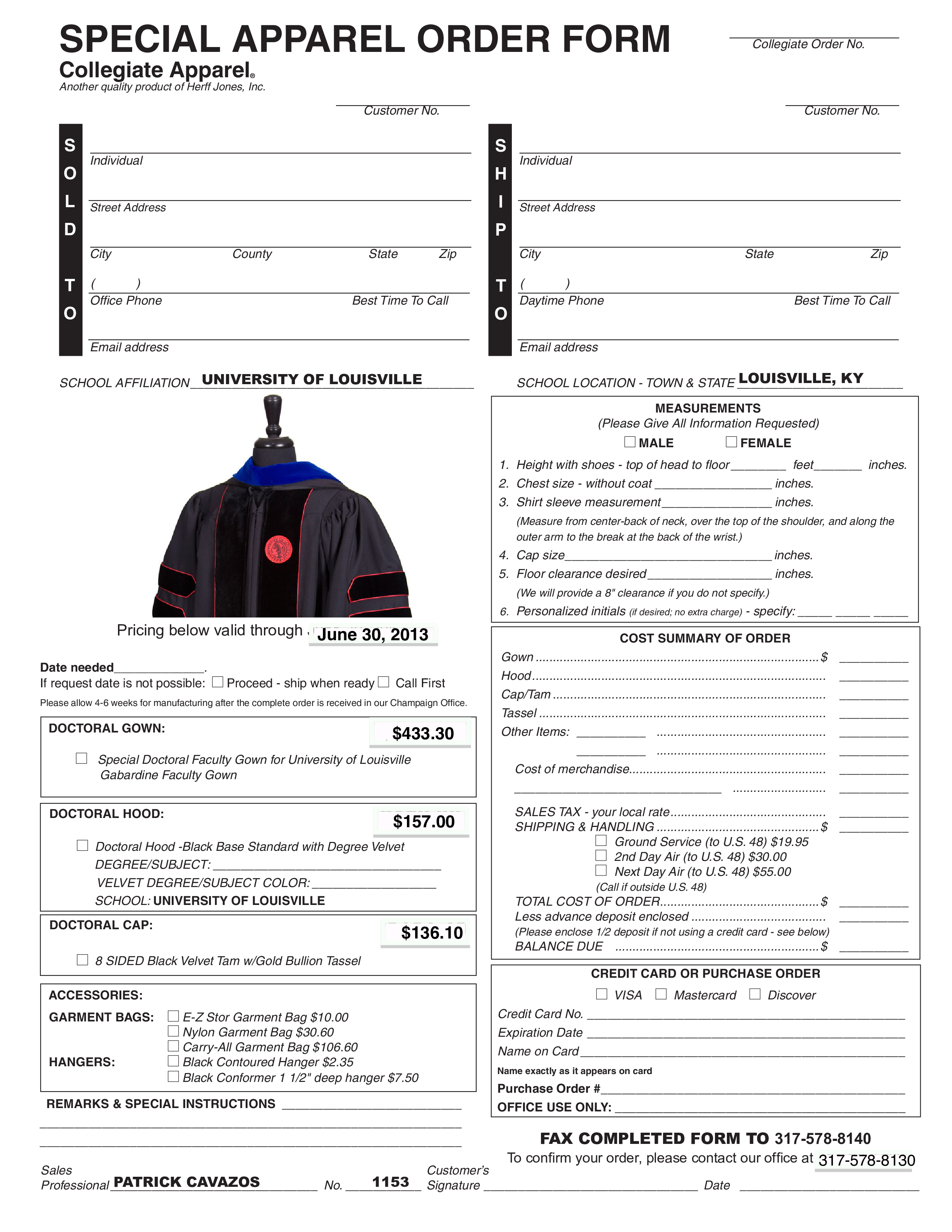 Apparel Order Form Templates At Allbusinesstemplates