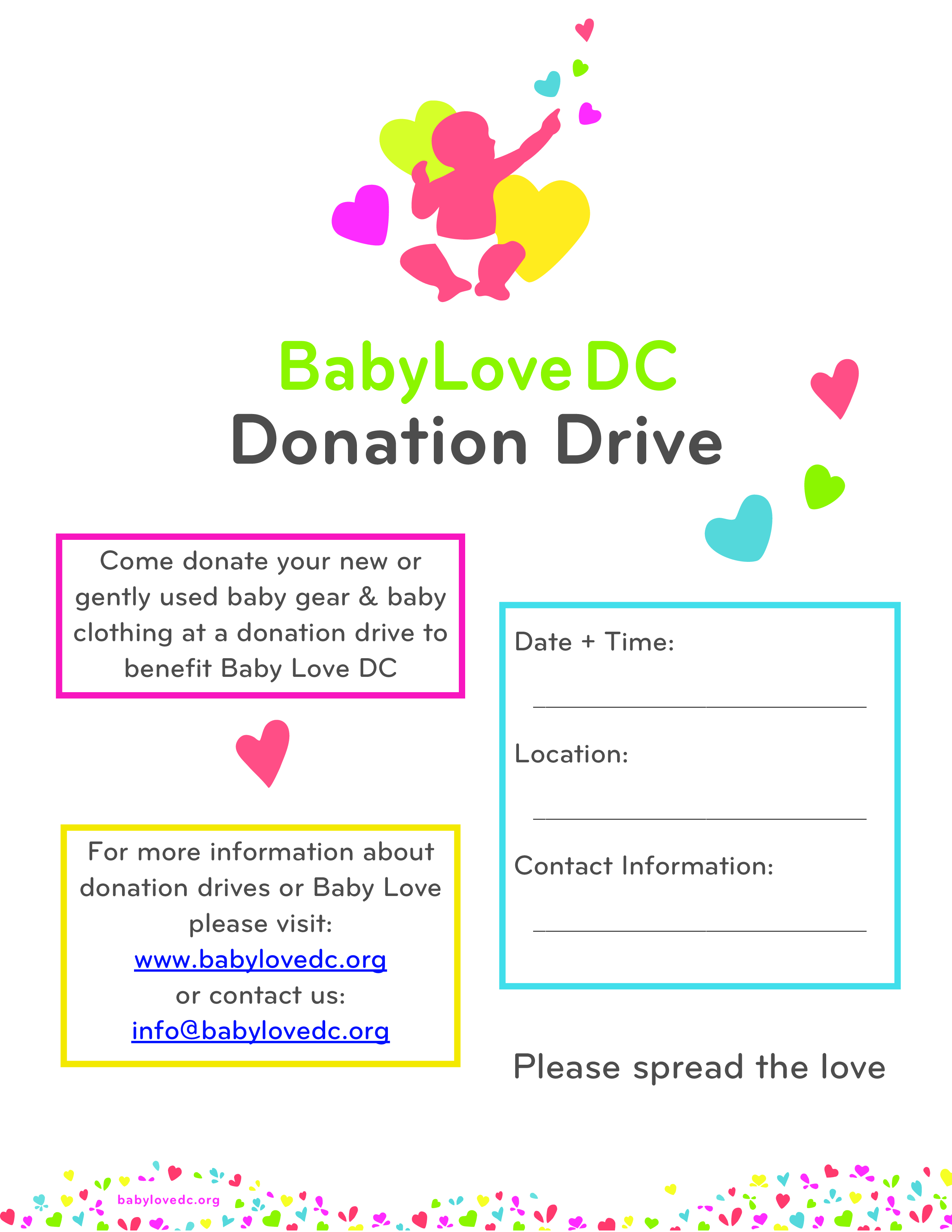 Donation Drive Flyer 模板