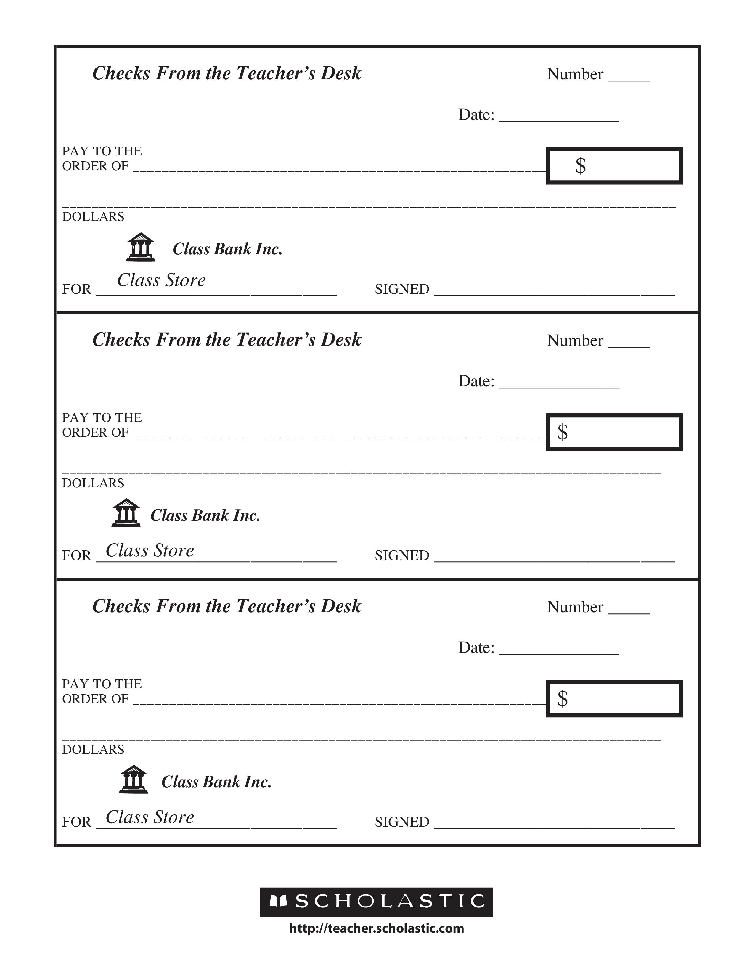 Free Printable Blank Check Template