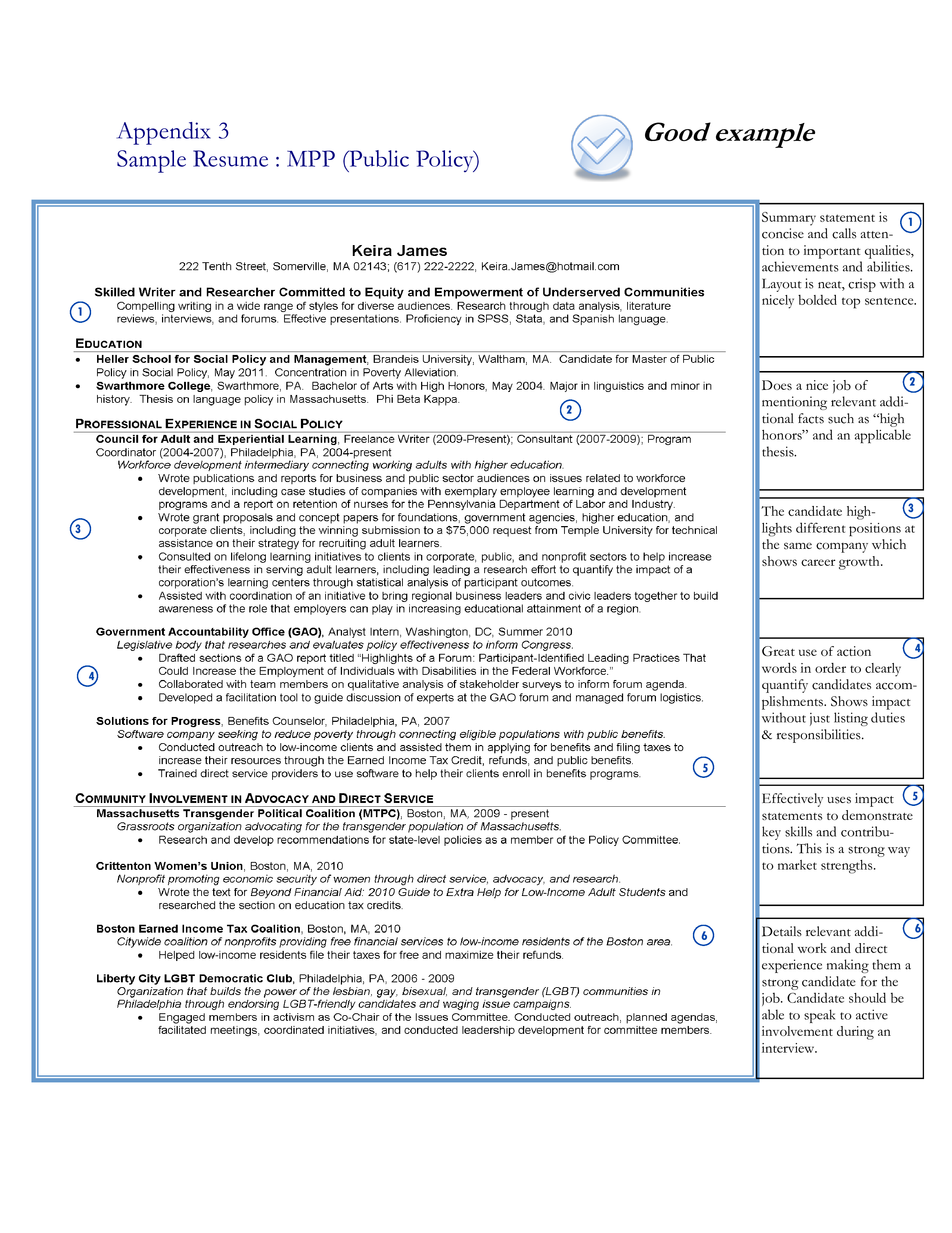 Professional Profile Resume main image