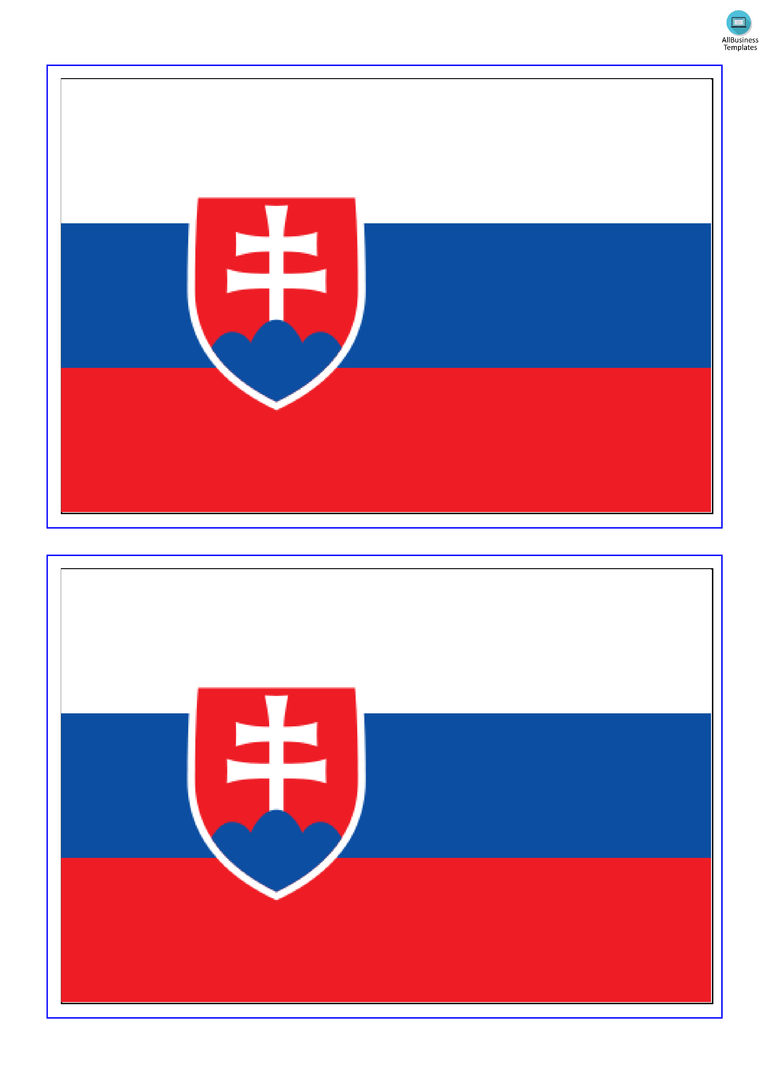 slovakia flag template