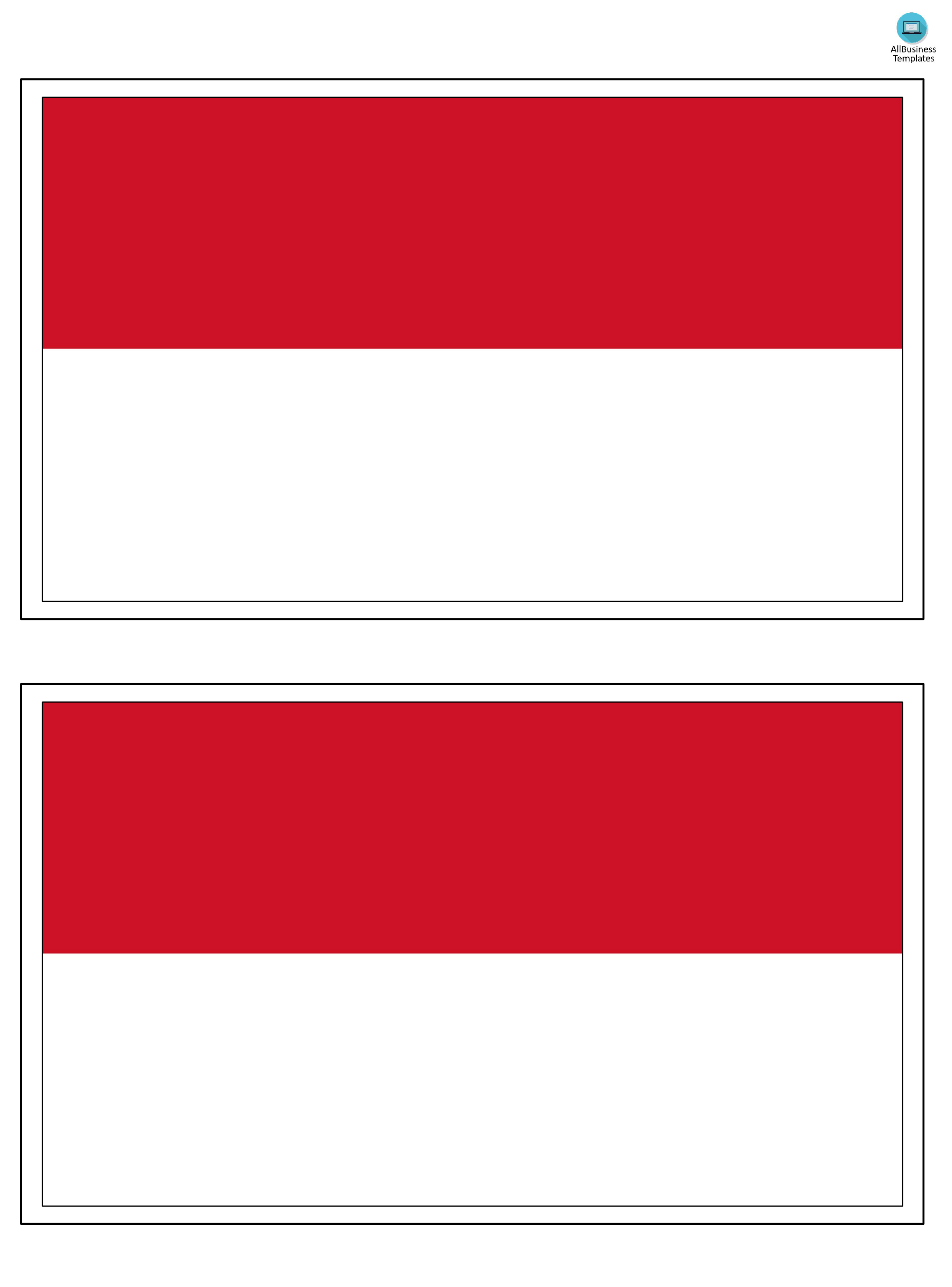  Indonesia  printable flag  Templates at 