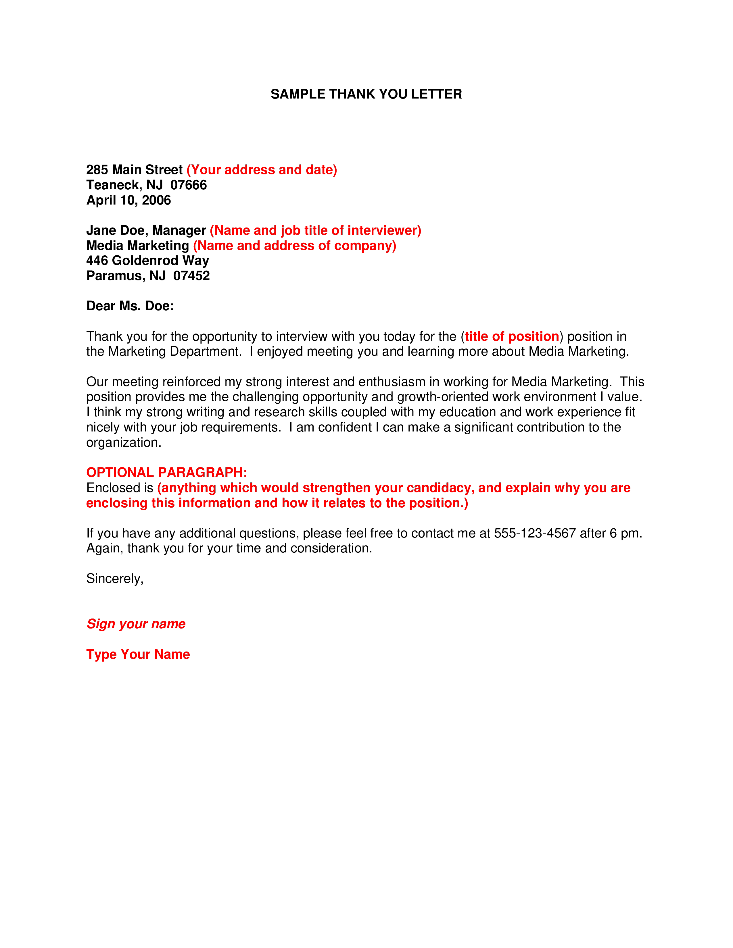Thank You For Internship Letter Templates At Allbusinesstemplates